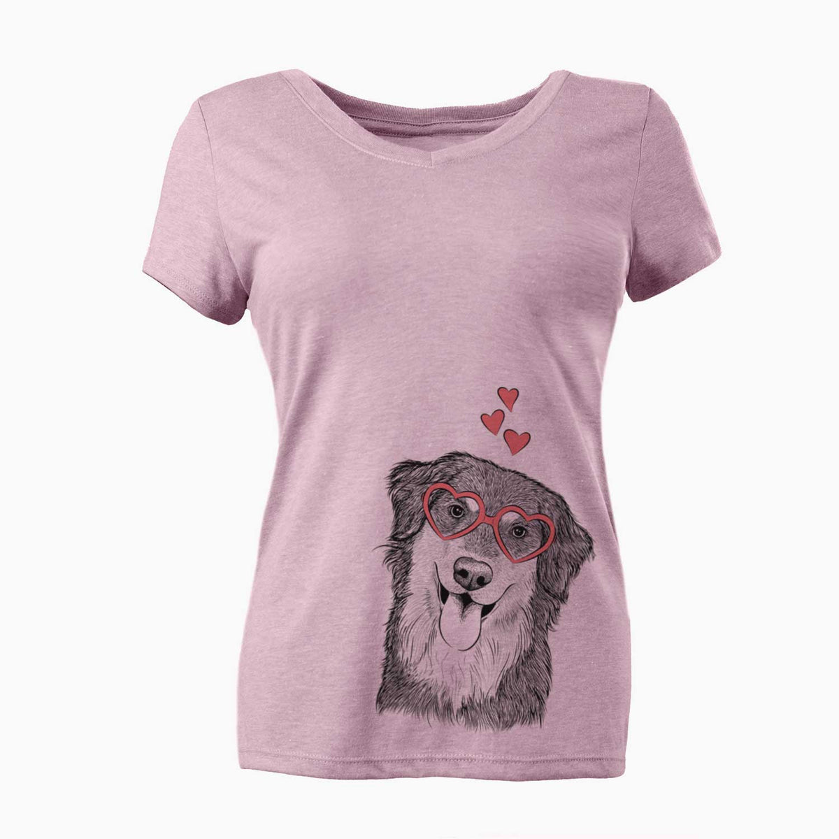 Valentine Brodie the Golden Aussie - Women's V-neck Shirt