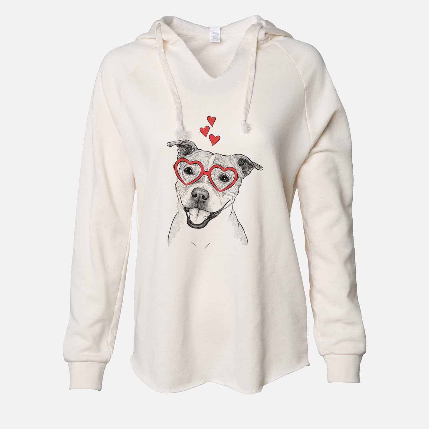 Valentine BrookLyn the Staffordshire Bull Terrier - Cali Wave Hooded Sweatshirt
