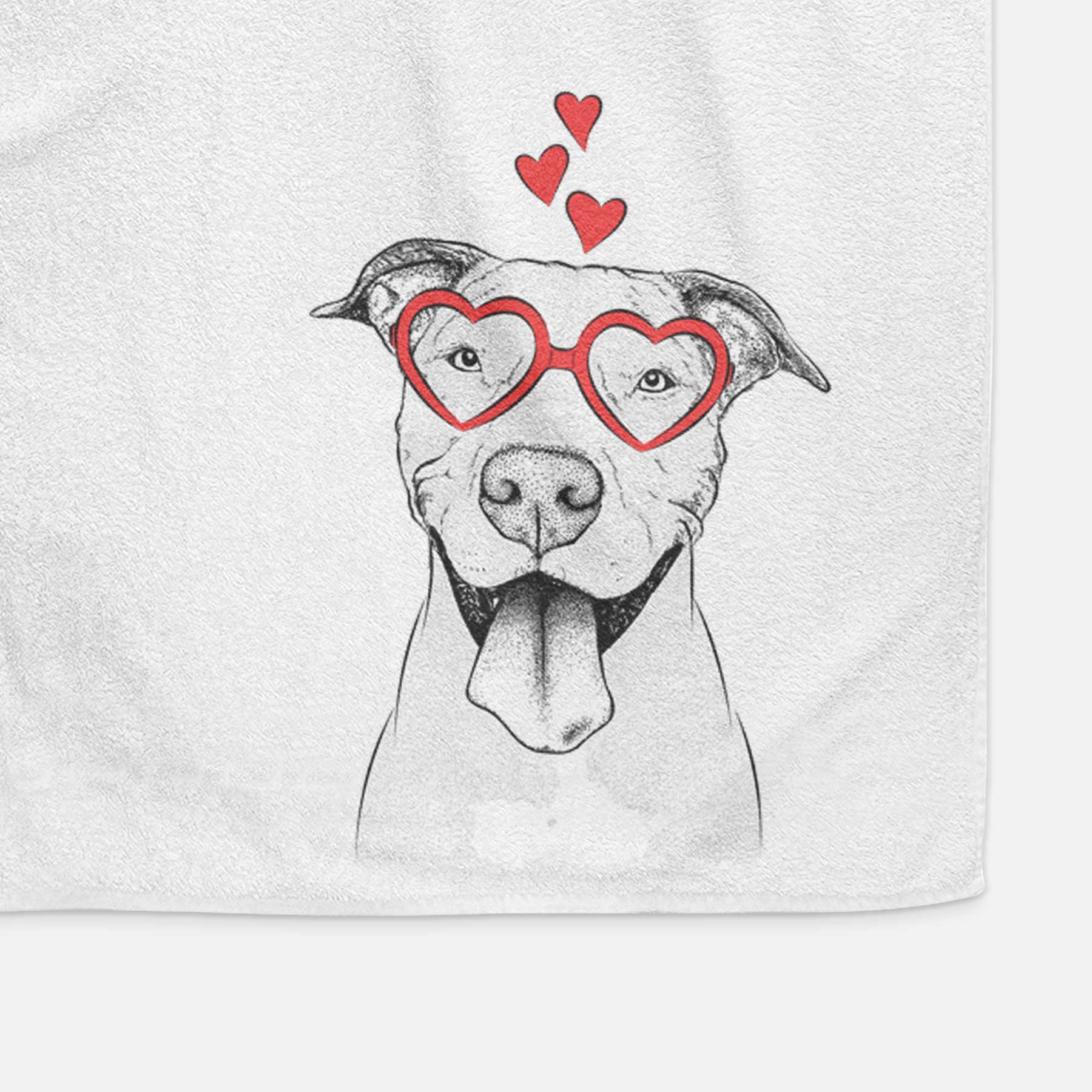 Bruce the American Staffordshire Terrier Decorative Hand Towel