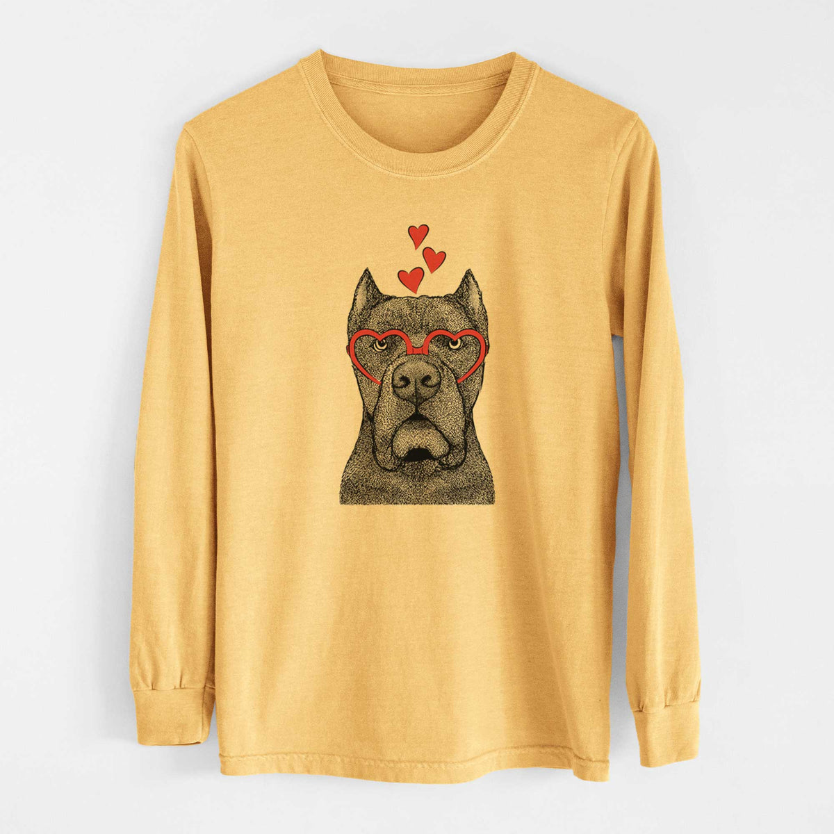 Valentine Bruno the Cane Corso - Heavyweight 100% Cotton Long Sleeve