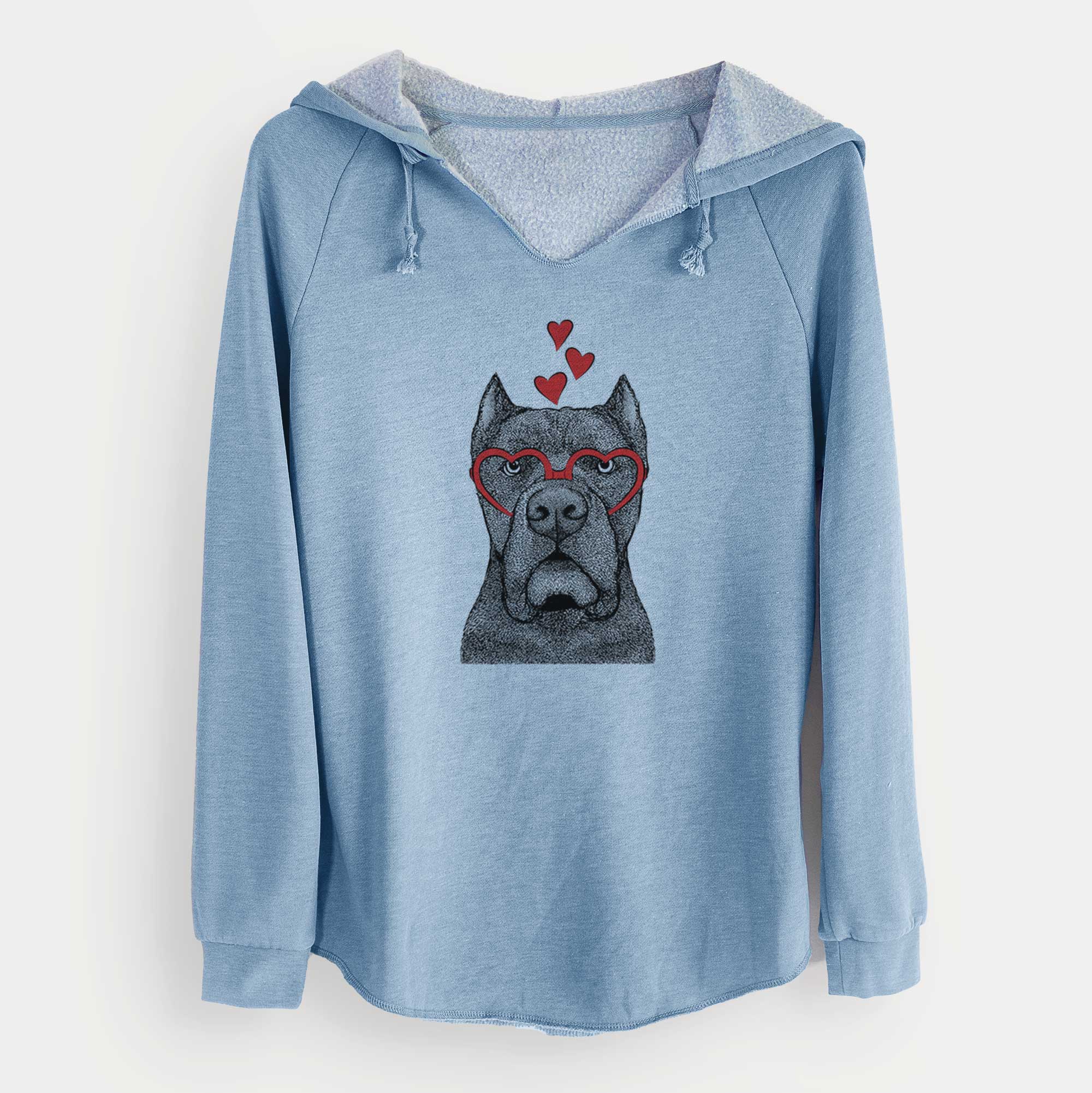 Valentine Bruno the Cane Corso - Cali Wave Hooded Sweatshirt