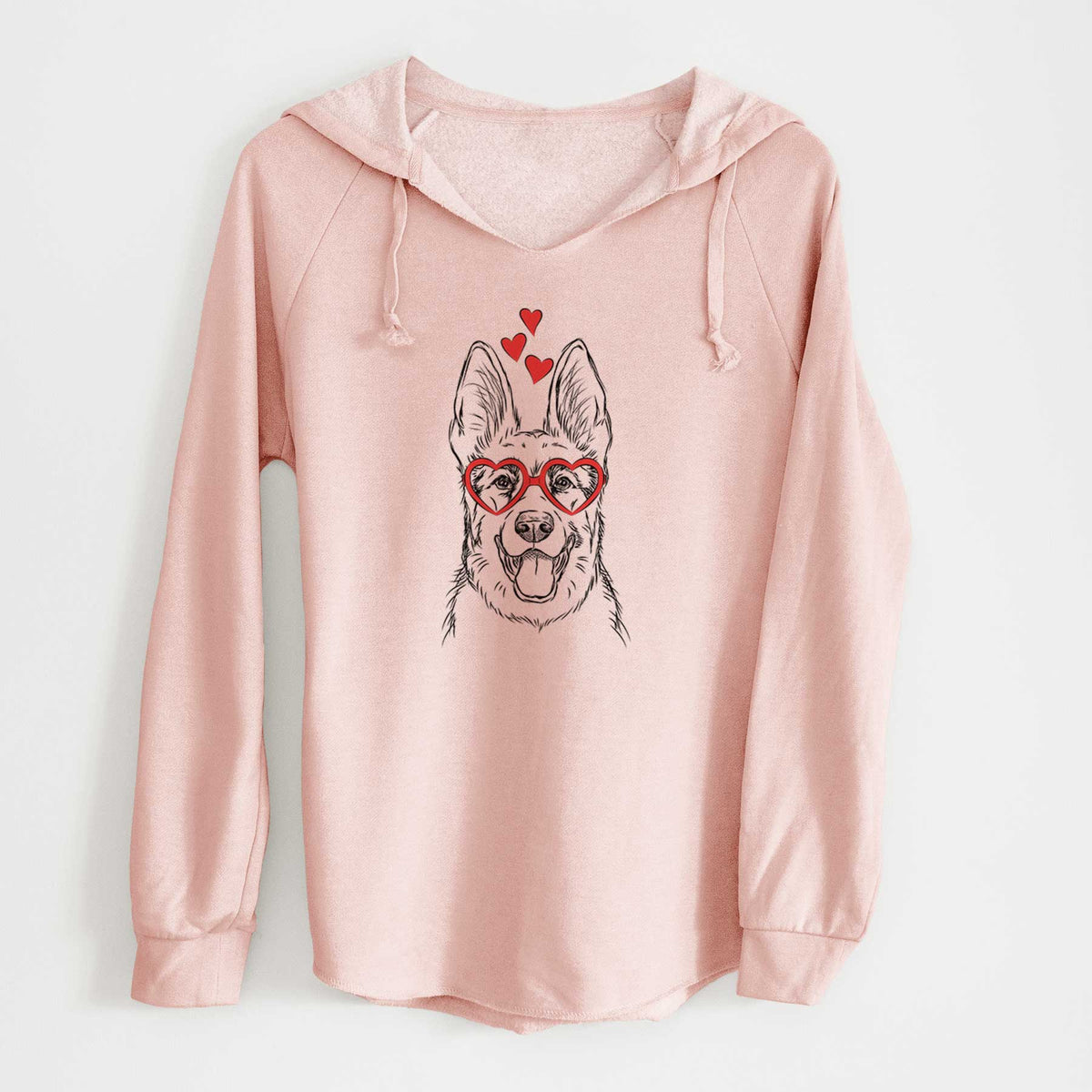 Valentine Brutus the German Shepherd - Cali Wave Hooded Sweatshirt