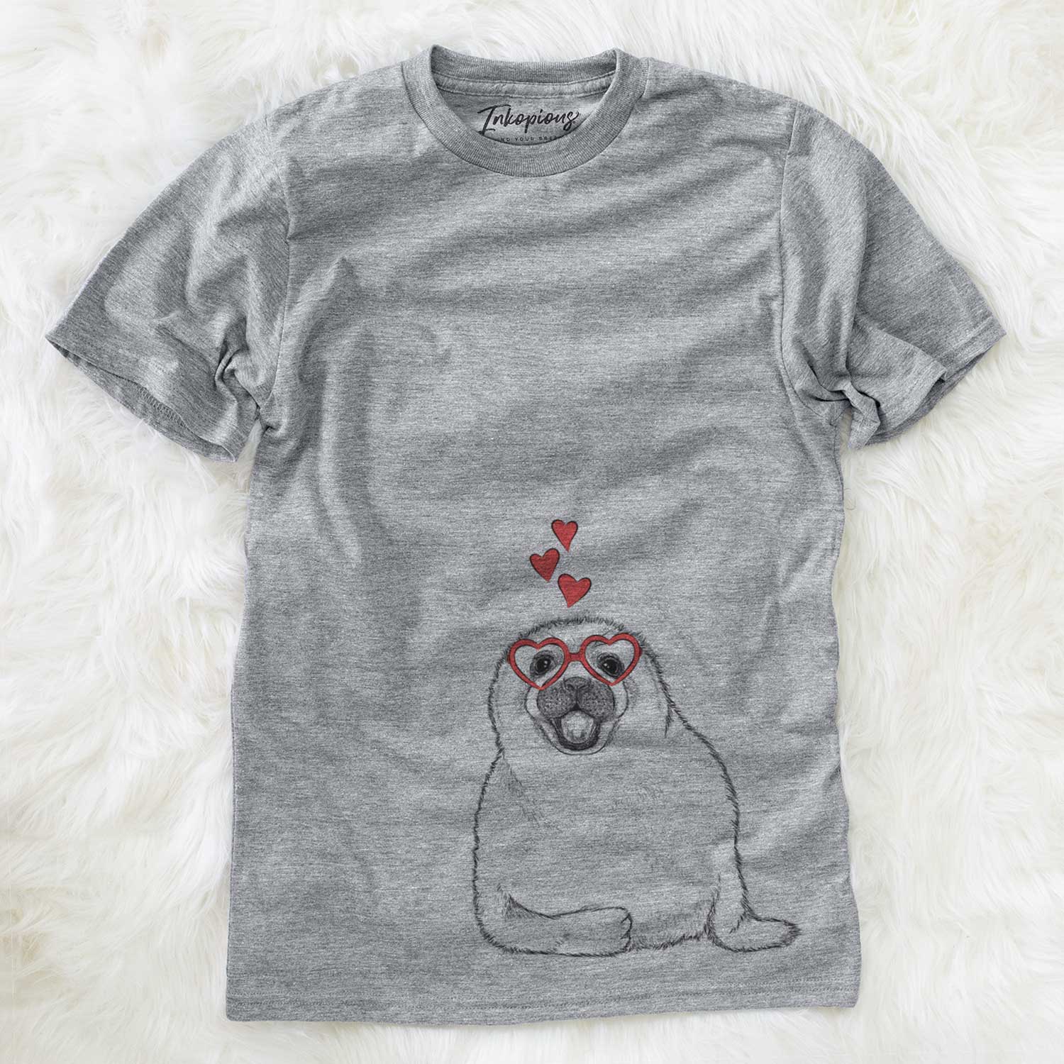 Valentine Bub the Harp Seal - Unisex Crewneck