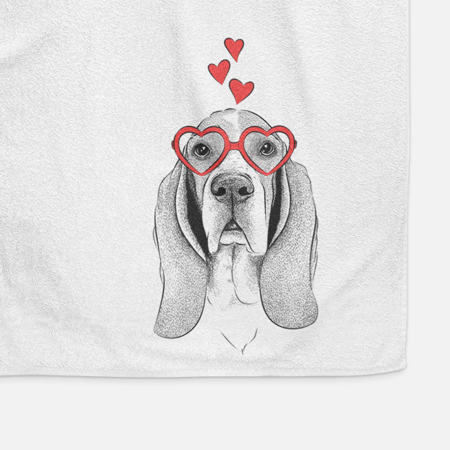 Buckley the Basset Hound Decorative Hand Towel