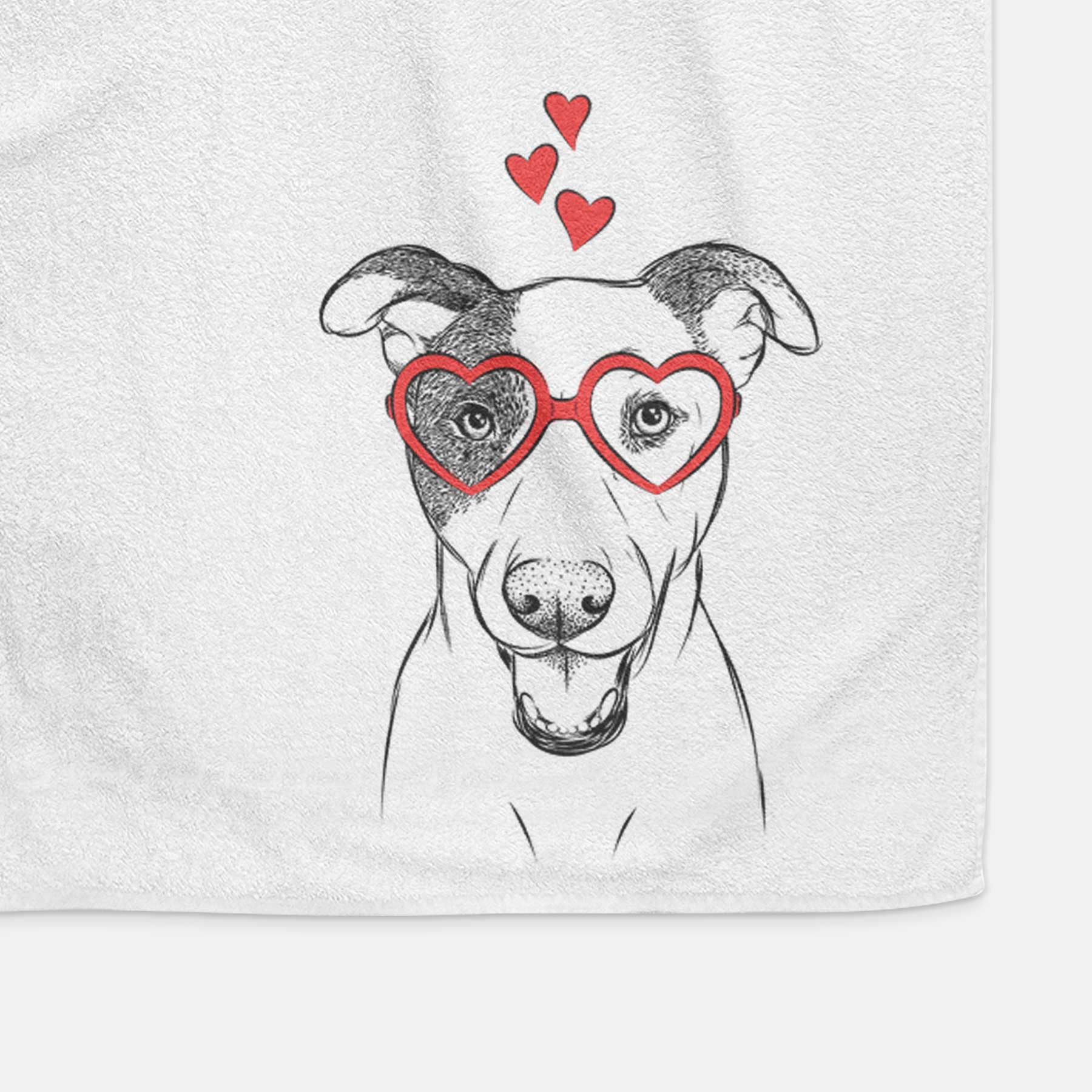 Bucky the Mixed Breed Decorative Hand Towel