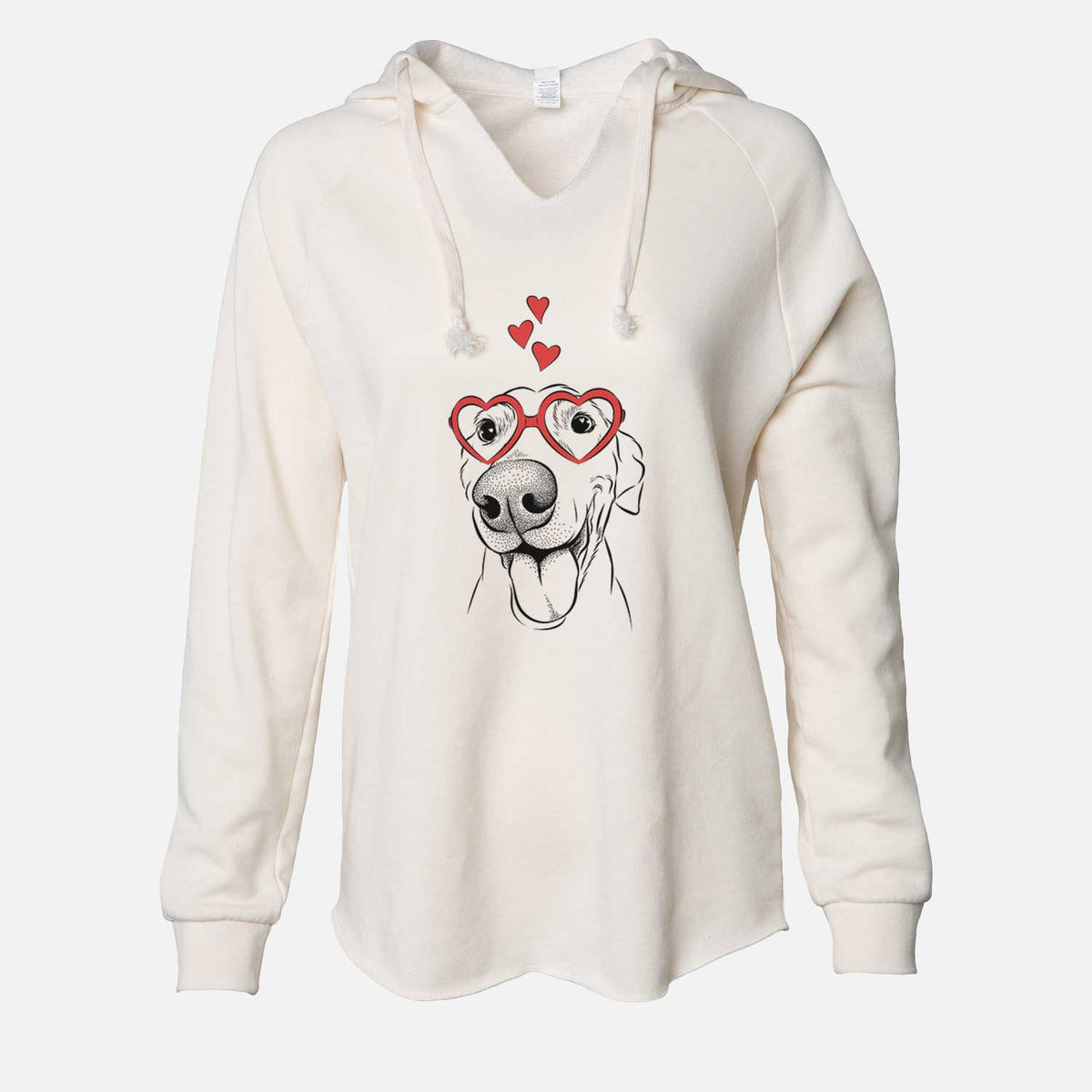 Valentine Buddy the Buddy the Sato / American Village Dog - Cali Wave Hooded Sweatshirt