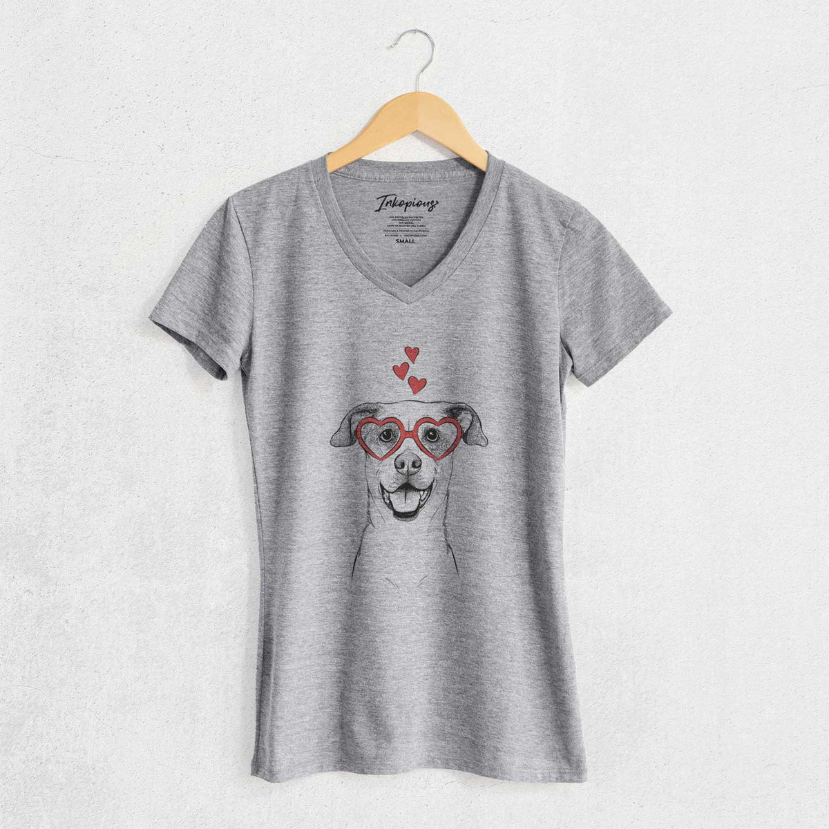 Valentine Buffy the Mixed Breed - Women's V-neck Shirt
