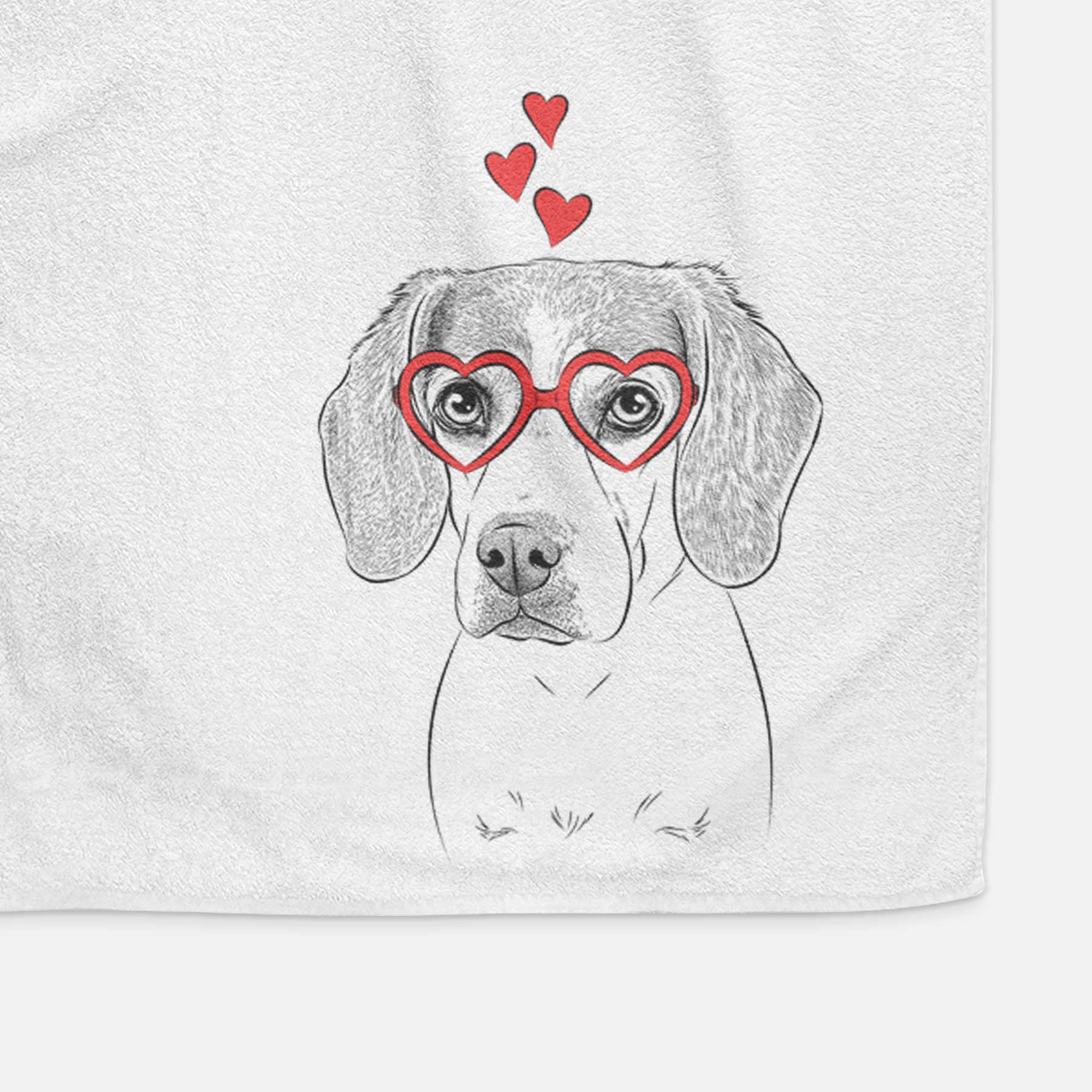 Bumbee the Beagle Decorative Hand Towel