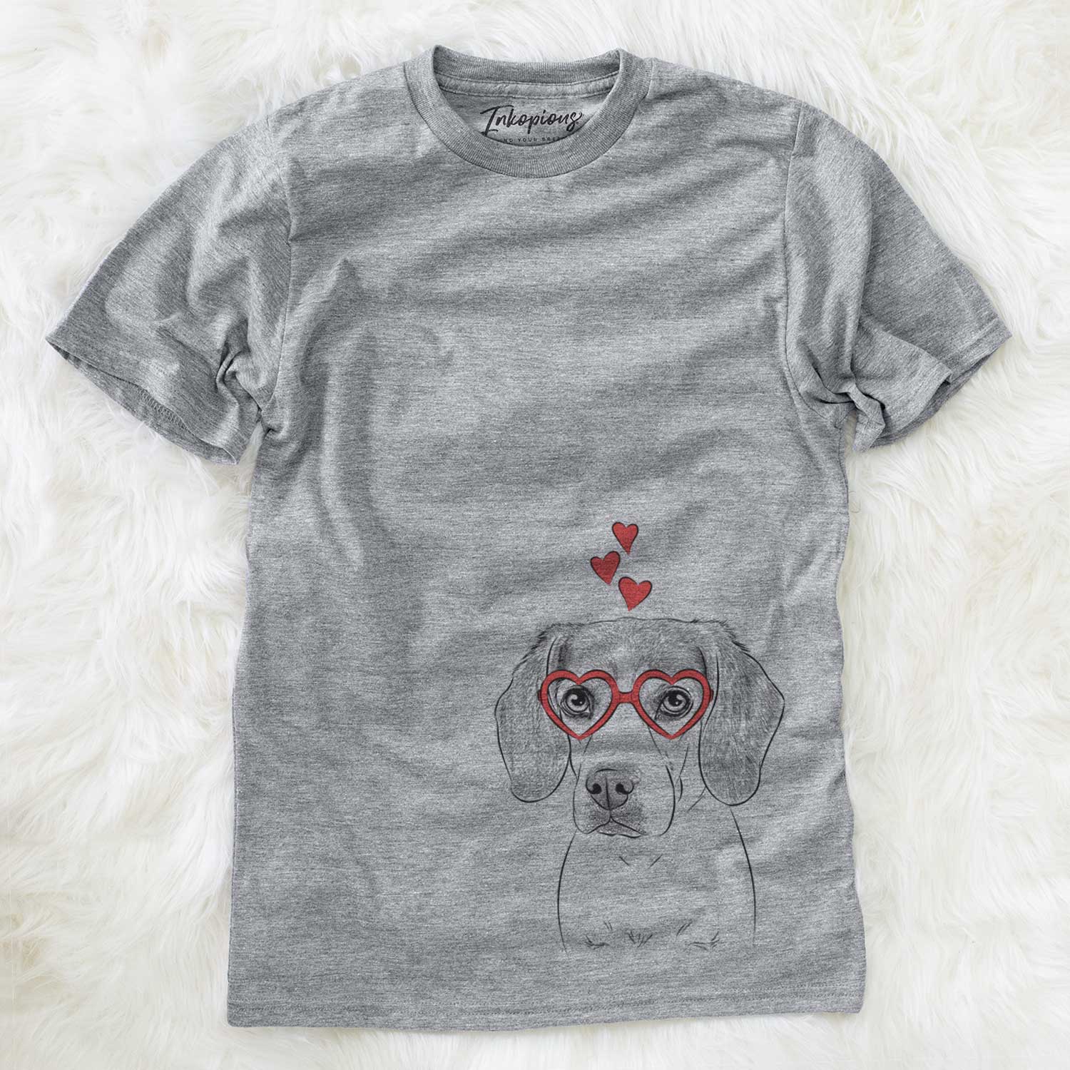 Valentine Bumbee the Beagle - Unisex Crewneck