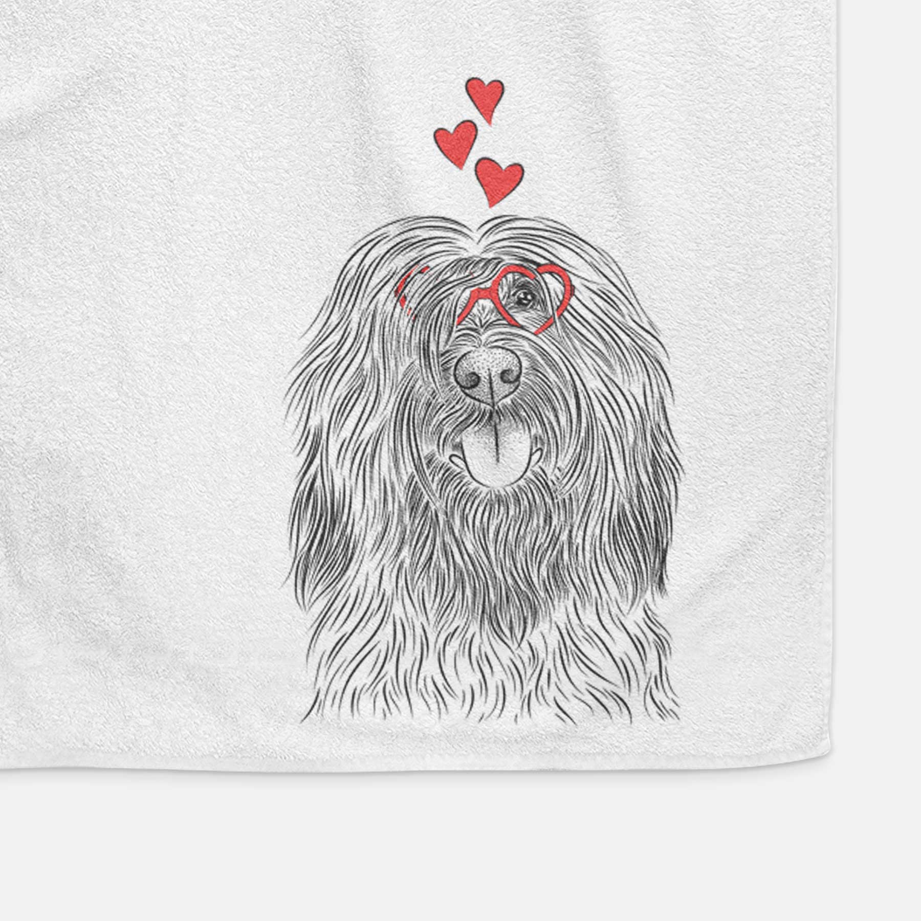 Bundy the Briard Decorative Hand Towel