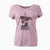 Valentine Bunnie the Doberman Pinscher - Women's V-neck Shirt