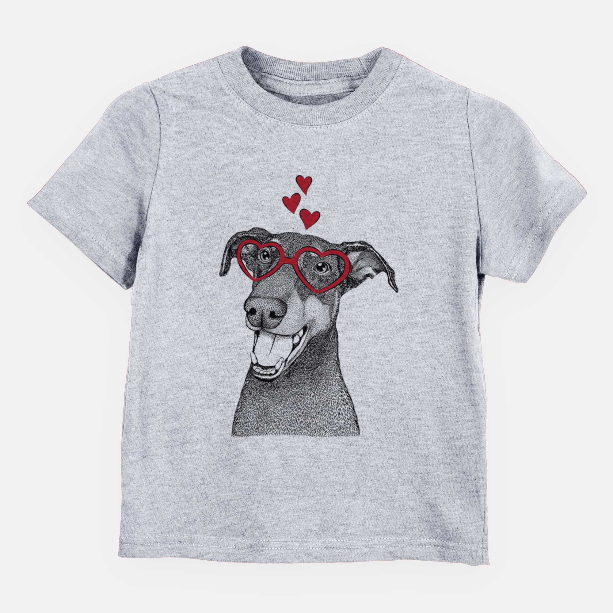 Valentine Bunnie the Doberman Pinscher - Kids/Youth/Toddler Shirt