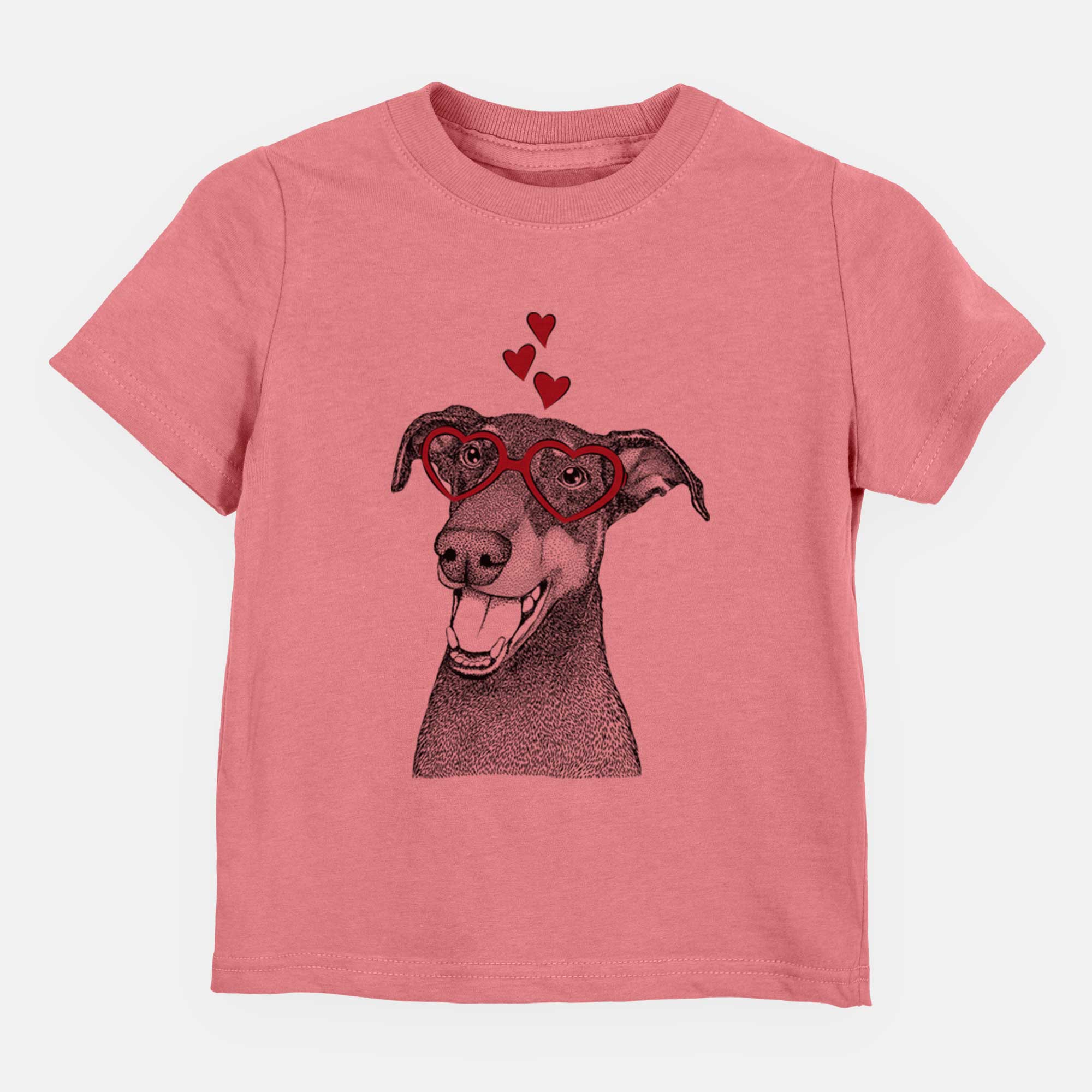 Valentine Bunnie the Doberman Pinscher - Kids/Youth/Toddler Shirt