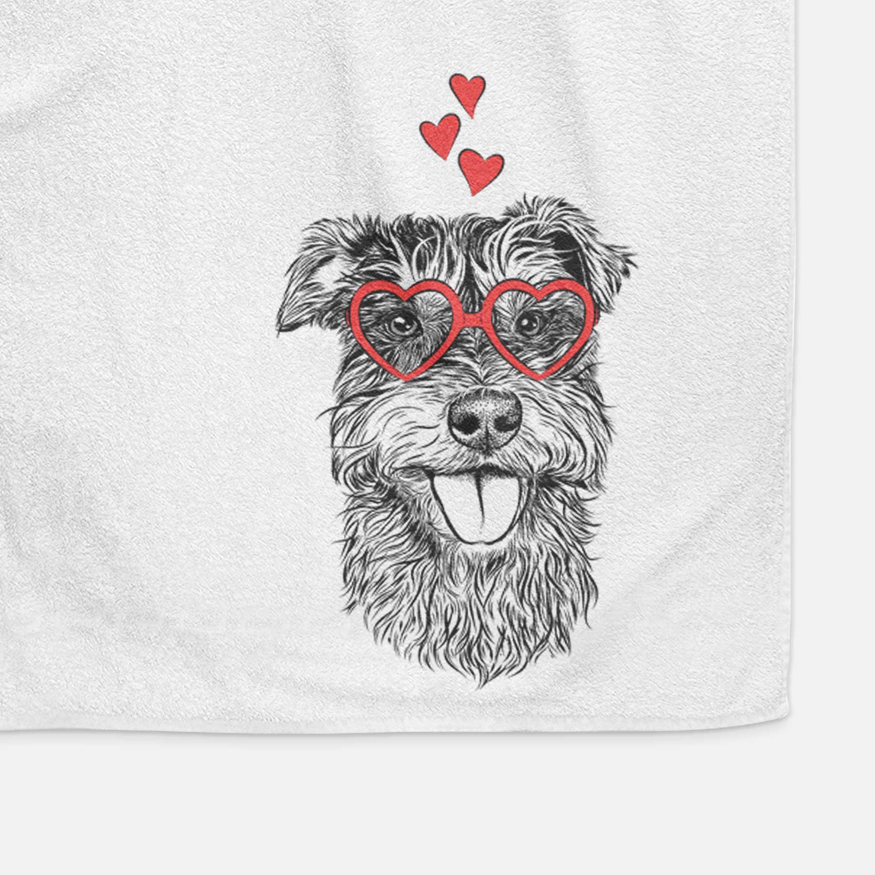 Buster the Schnoodle Decorative Hand Towel