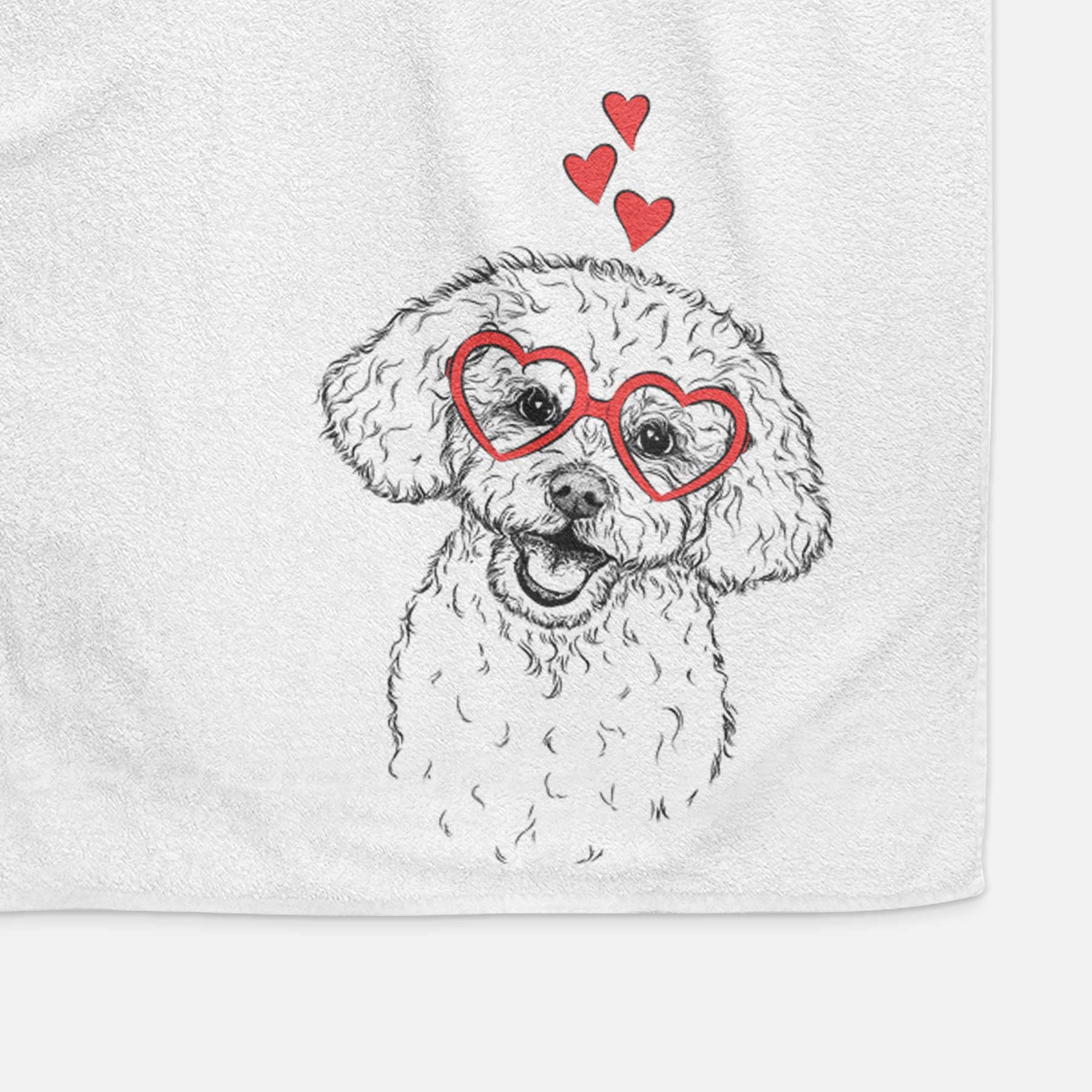 Caesar the Bichon Frise Decorative Hand Towel