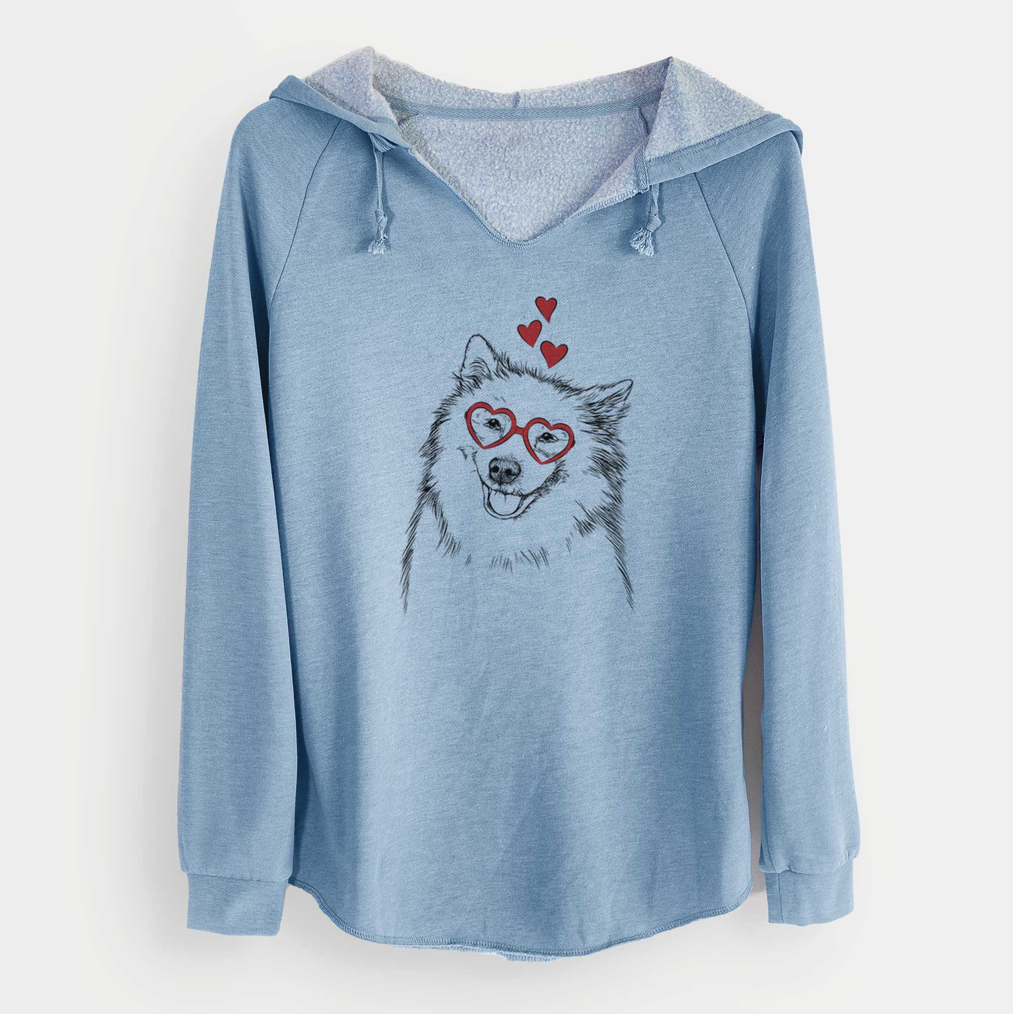 Valentine Caico the Samoyed - Cali Wave Hooded Sweatshirt