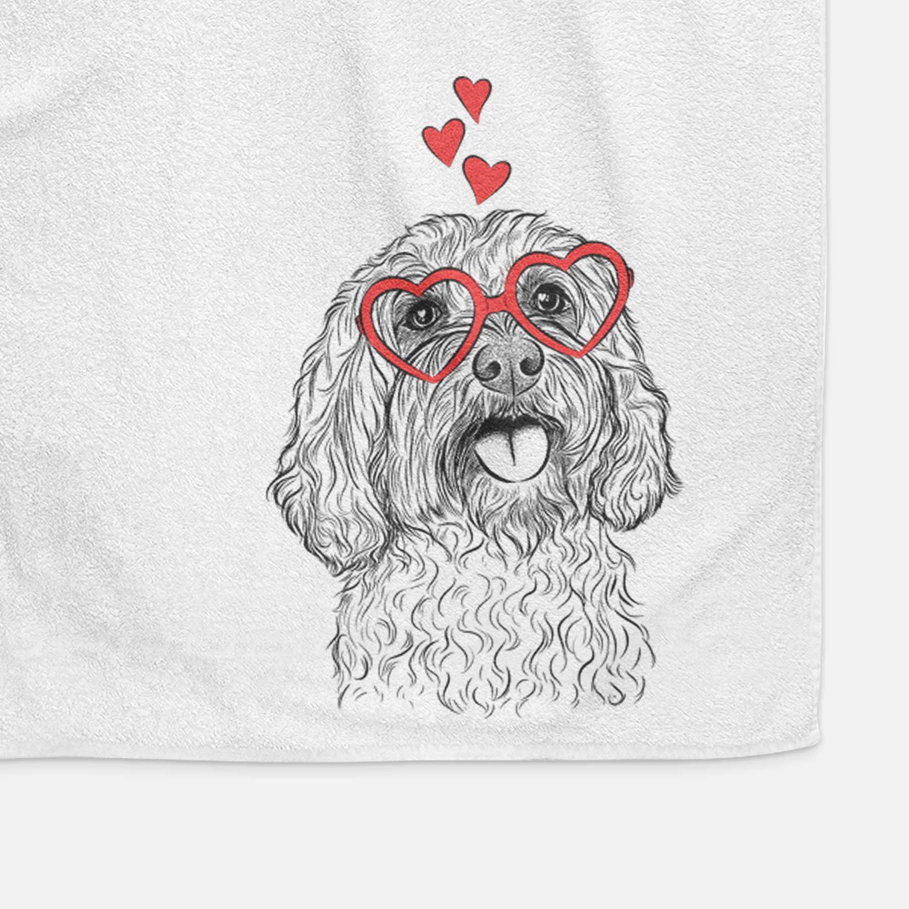 Cali the Cavapoo Decorative Hand Towel