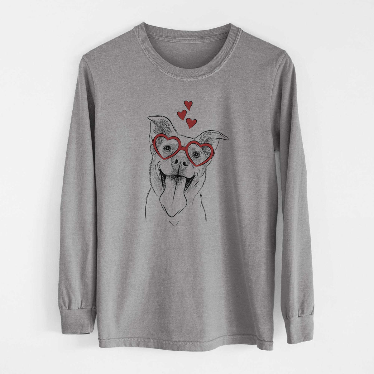 Valentine Candy the Mixed Breed - Heavyweight 100% Cotton Long Sleeve