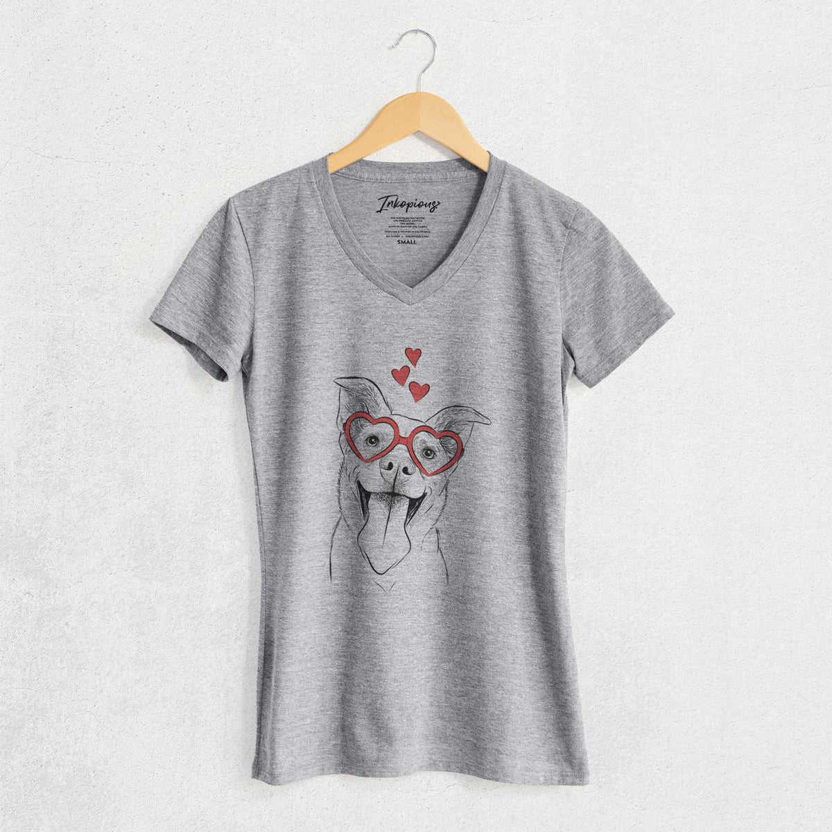 Valentine Candy the Mixed Breed - Women's V-neck Shirt