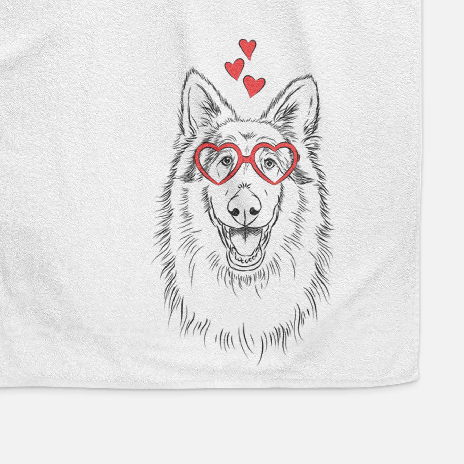 Cannon the Rough Collie Decorative Hand Towel