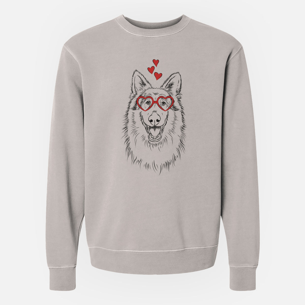 Valentine Cannon the Rough Collie - Unisex Pigment Dyed Crew Sweatshirt