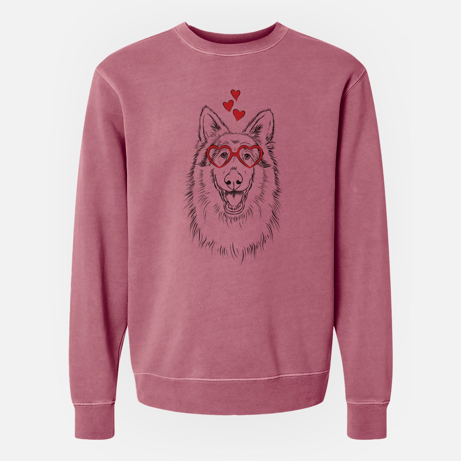 Valentine Cannon the Rough Collie - Unisex Pigment Dyed Crew Sweatshirt