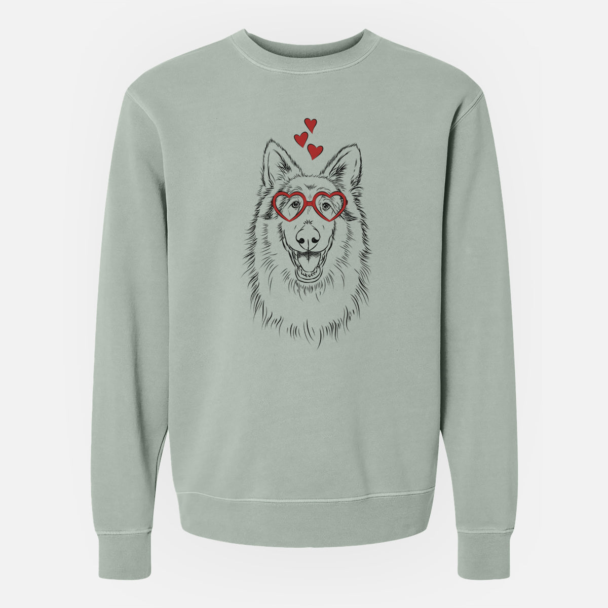 Valentine Cannon the Rough Collie - Unisex Pigment Dyed Crew Sweatshirt