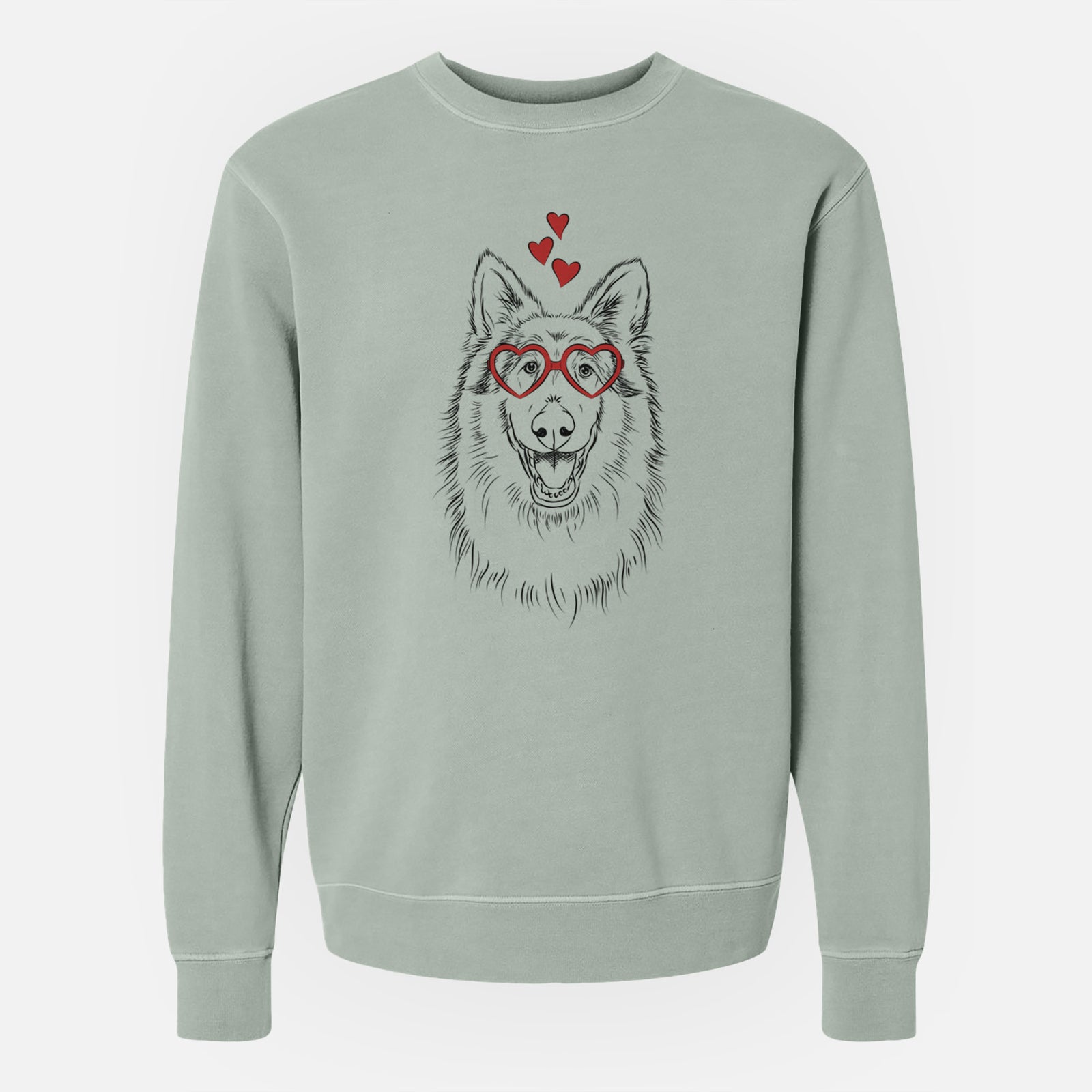 Valentine Cannon the Rough Collie - Unisex Pigment Dyed Crew Sweatshirt