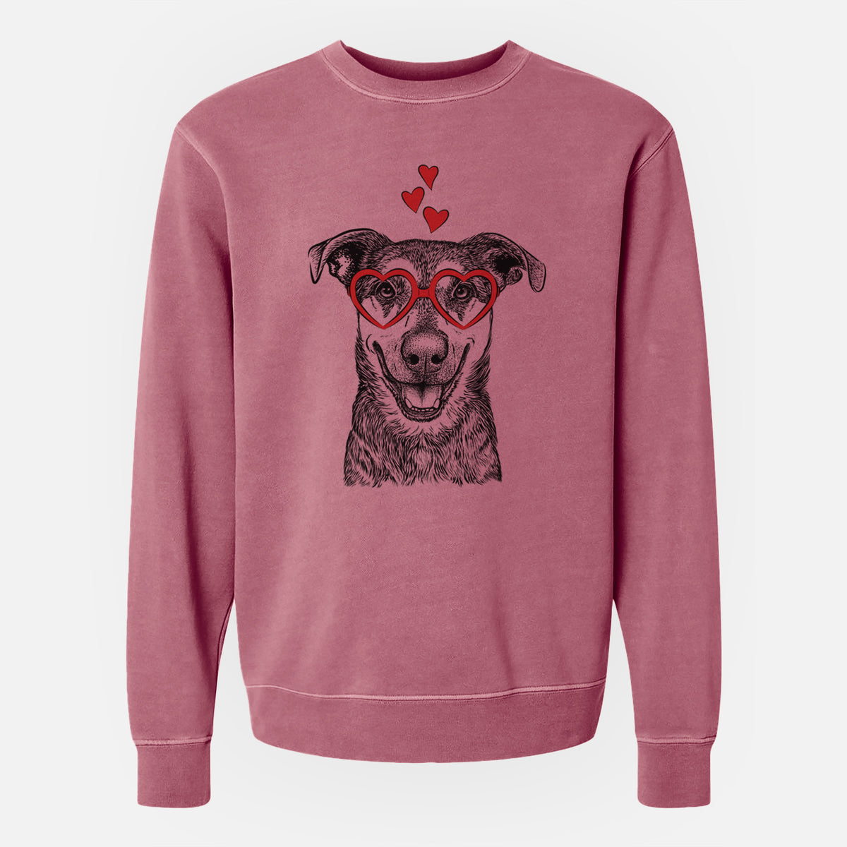 Valentine Case the Mixed Breed - Unisex Pigment Dyed Crew Sweatshirt
