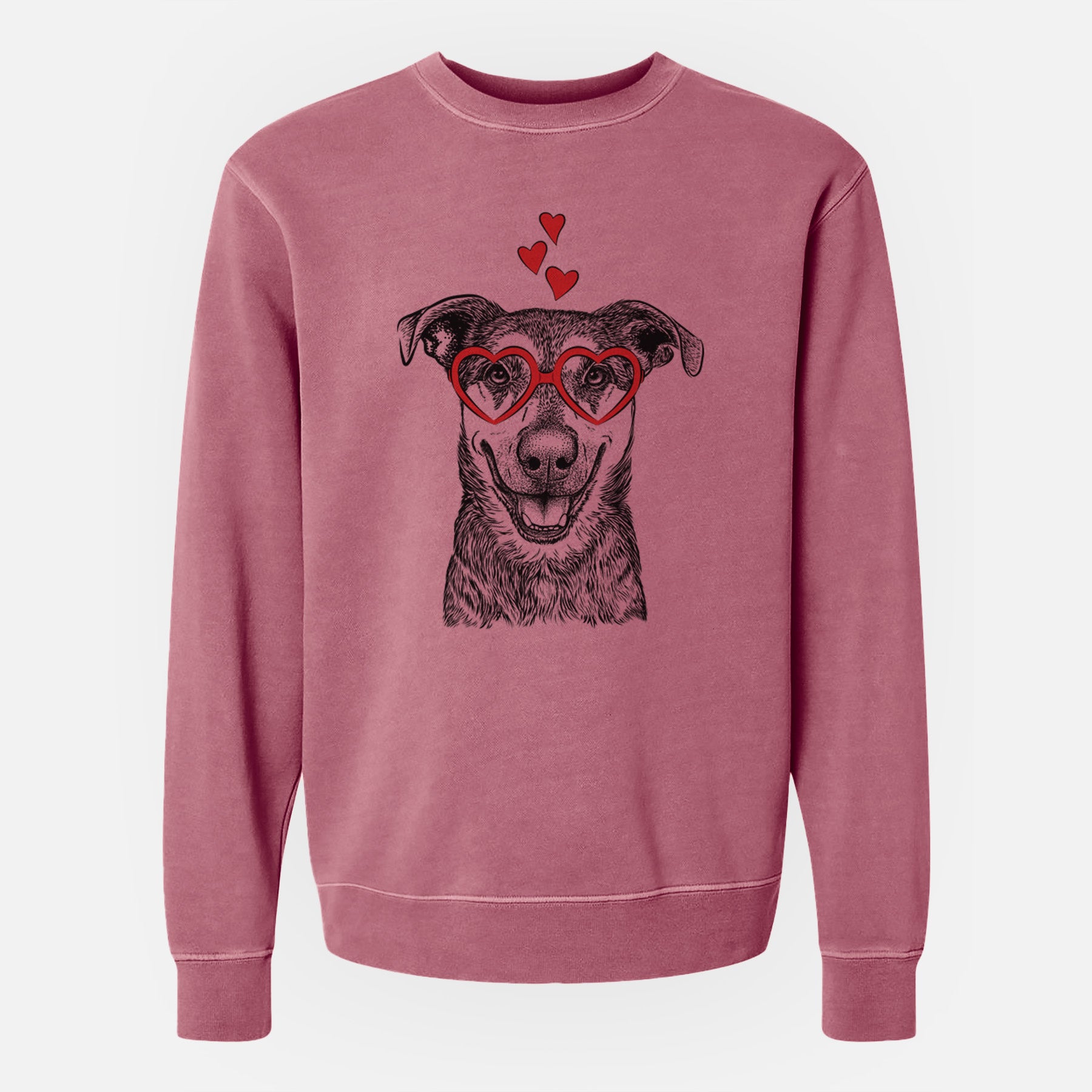 Valentine Case the Mixed Breed - Unisex Pigment Dyed Crew Sweatshirt