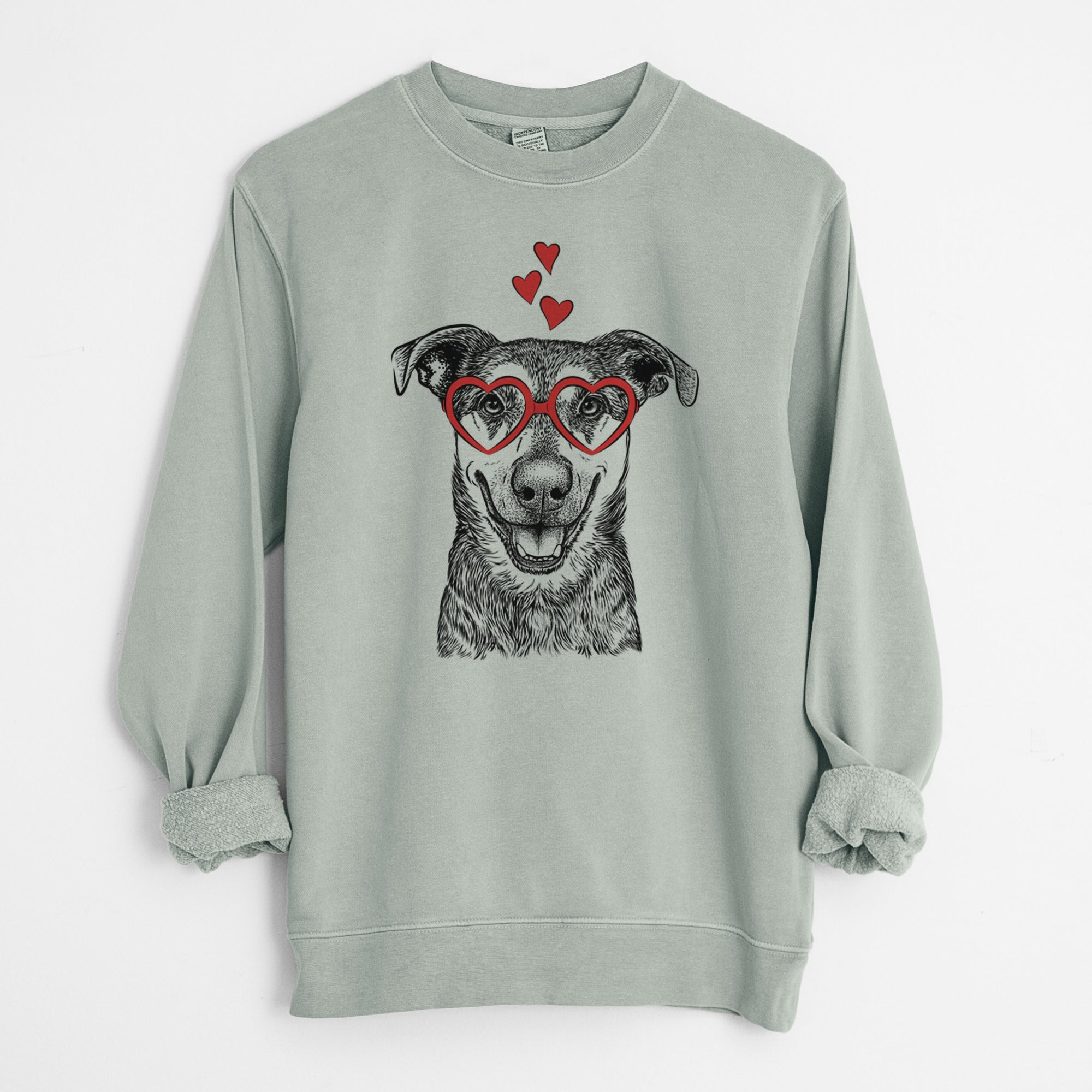 Valentine Case the Mixed Breed - Unisex Pigment Dyed Crew Sweatshirt