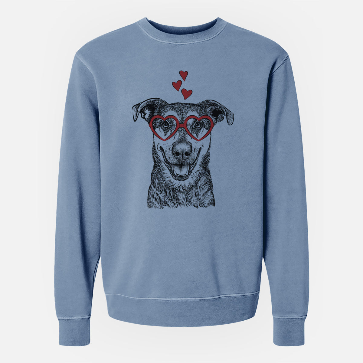 Valentine Case the Mixed Breed - Unisex Pigment Dyed Crew Sweatshirt