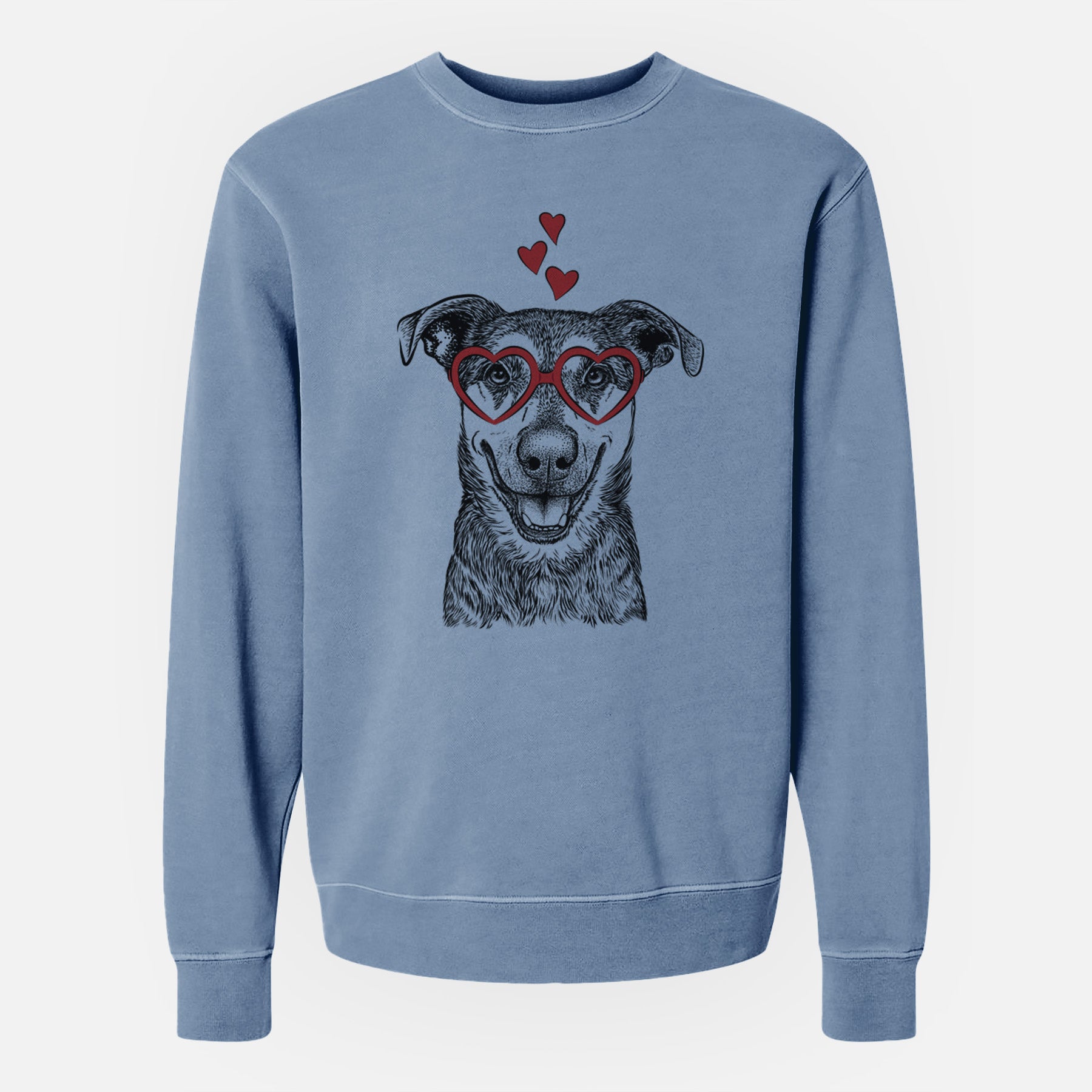 Valentine Case the Mixed Breed - Unisex Pigment Dyed Crew Sweatshirt