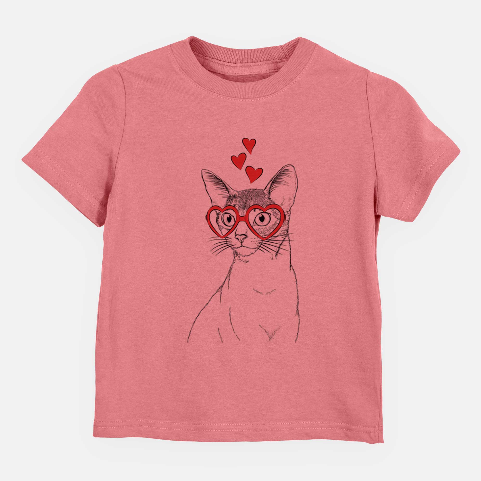 Valentine Cedric the Abyssinian Cat - Kids/Youth/Toddler Shirt