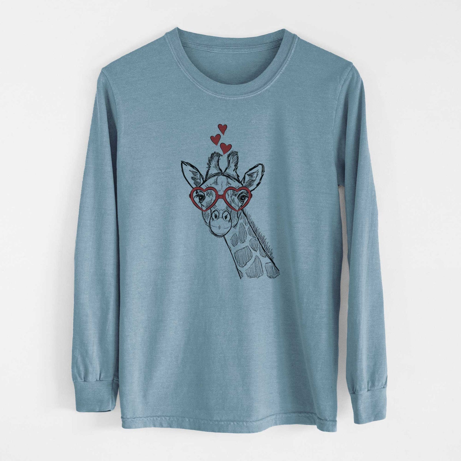 Valentine Cedrick the Giraffe - Heavyweight 100% Cotton Long Sleeve