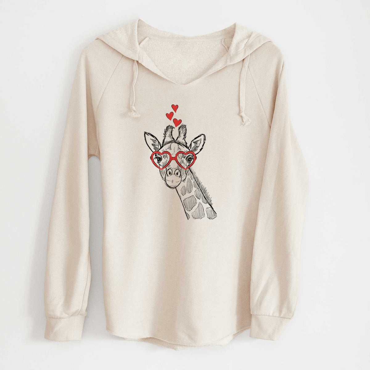 Valentine Cedrick the Giraffe - Cali Wave Hooded Sweatshirt