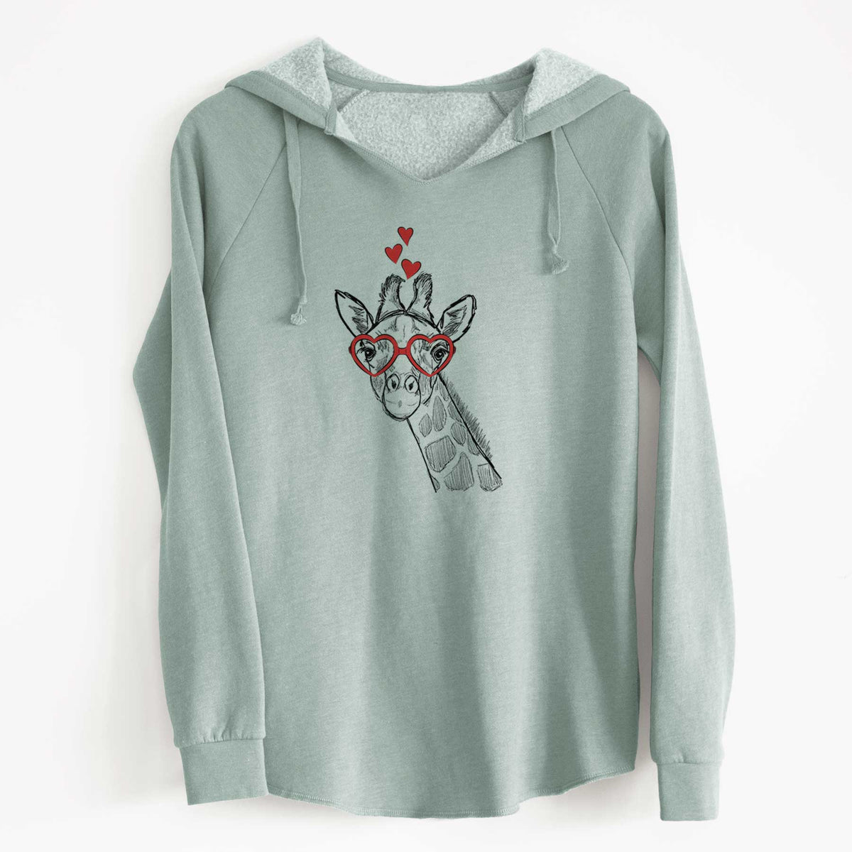 Valentine Cedrick the Giraffe - Cali Wave Hooded Sweatshirt