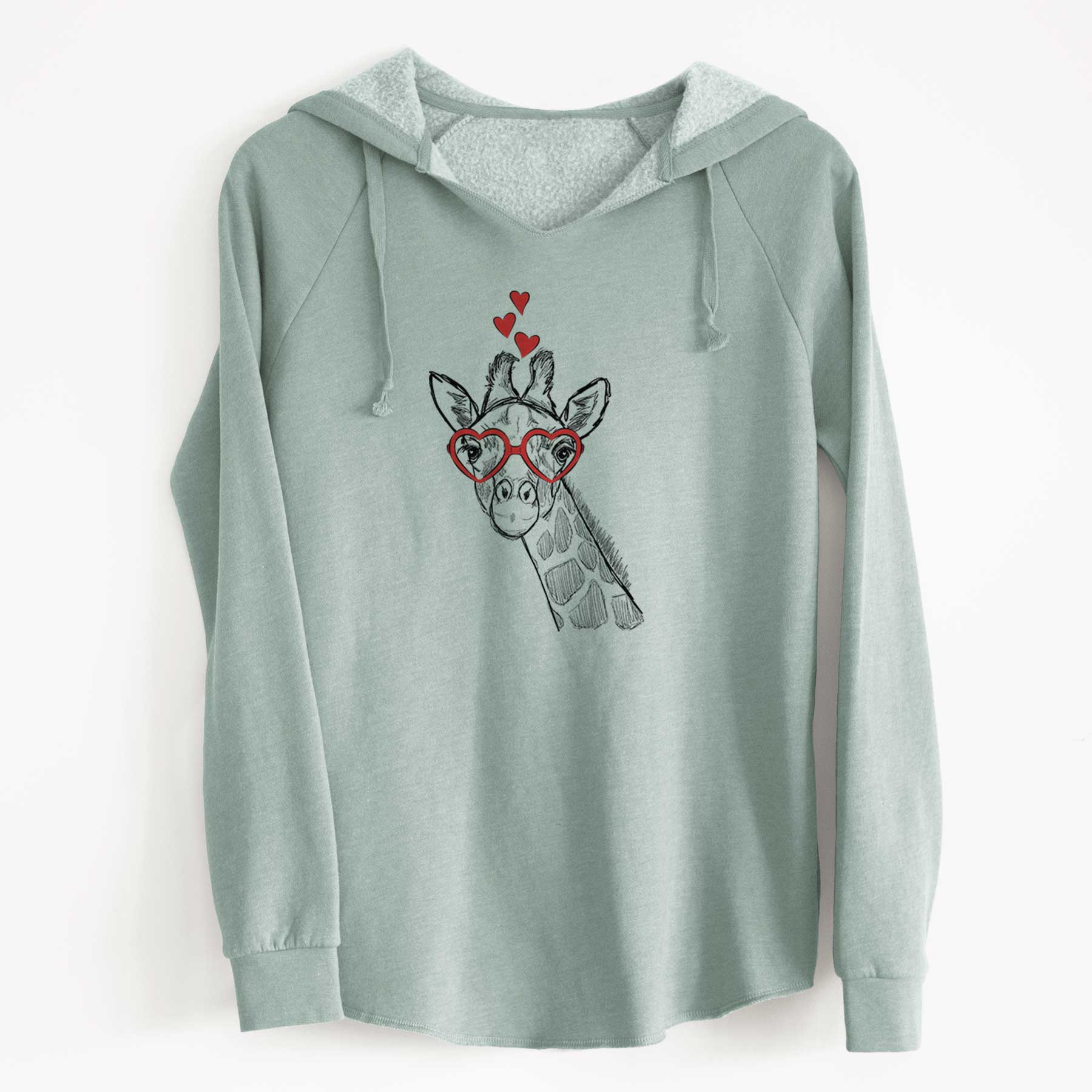 Valentine Cedrick the Giraffe - Cali Wave Hooded Sweatshirt