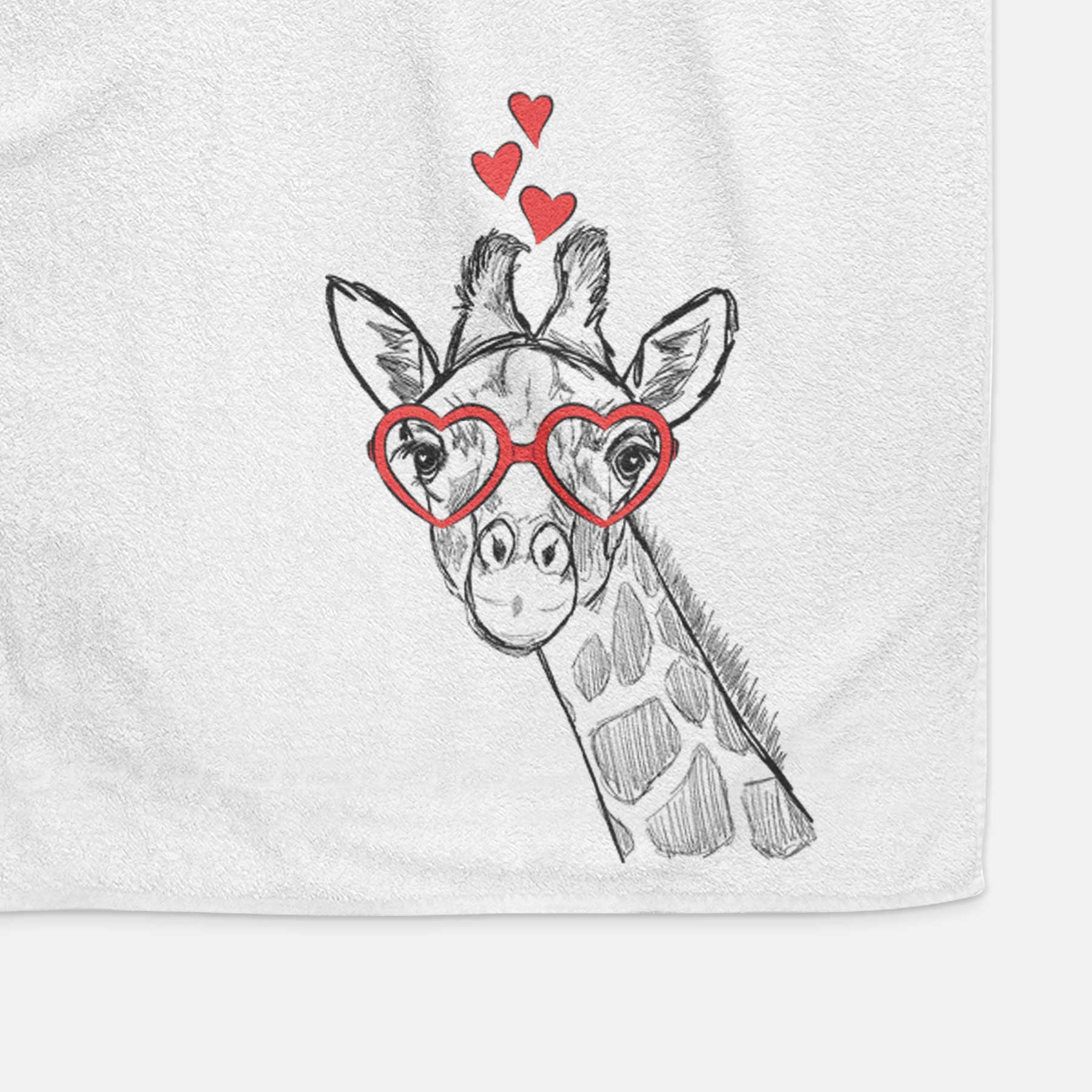 Cedrick the Giraffe Decorative Hand Towel