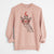 Valentine Cedrick the Giraffe - Unisex Pigment Dyed Crew Sweatshirt