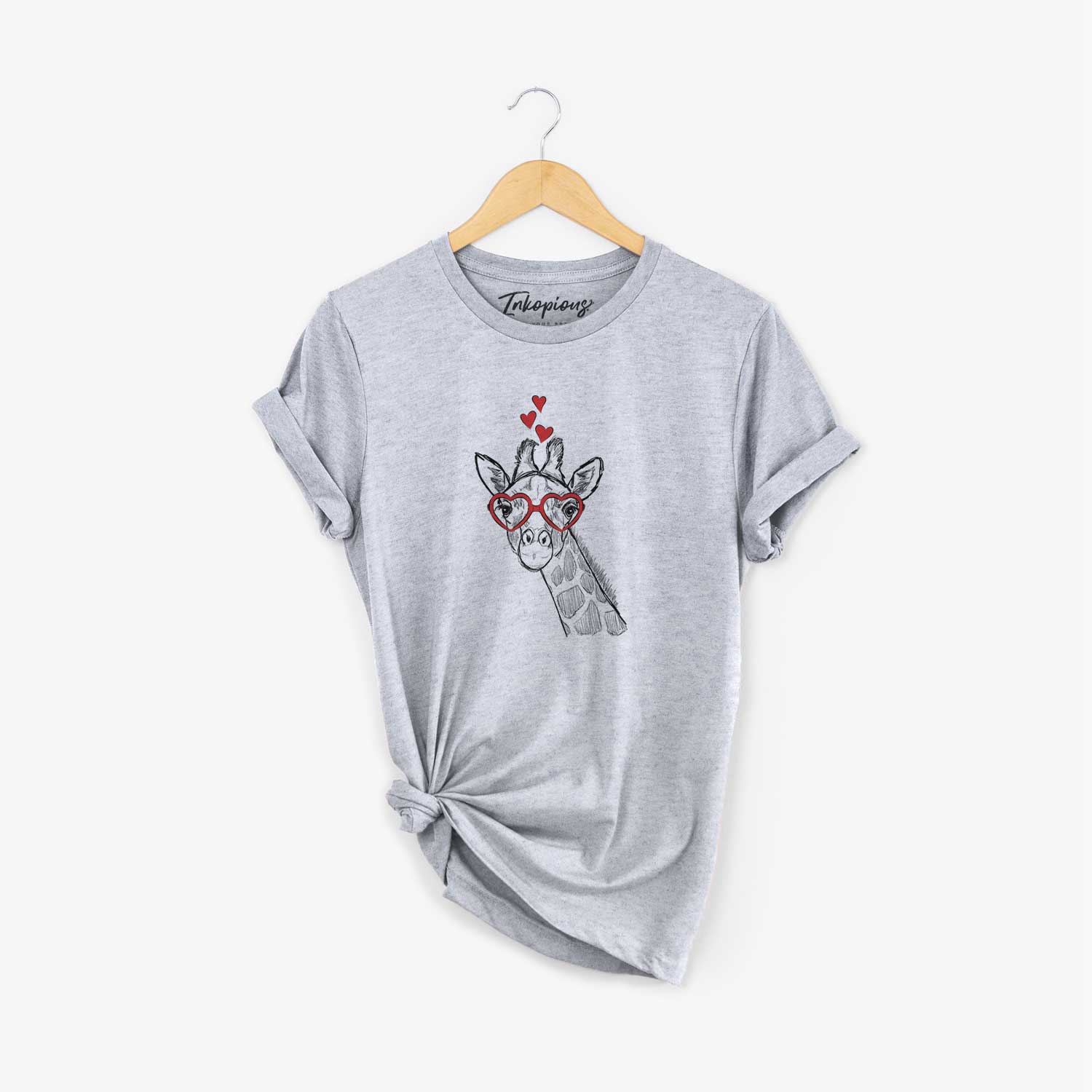 Valentine Cedrick the Giraffe - Unisex Crewneck
