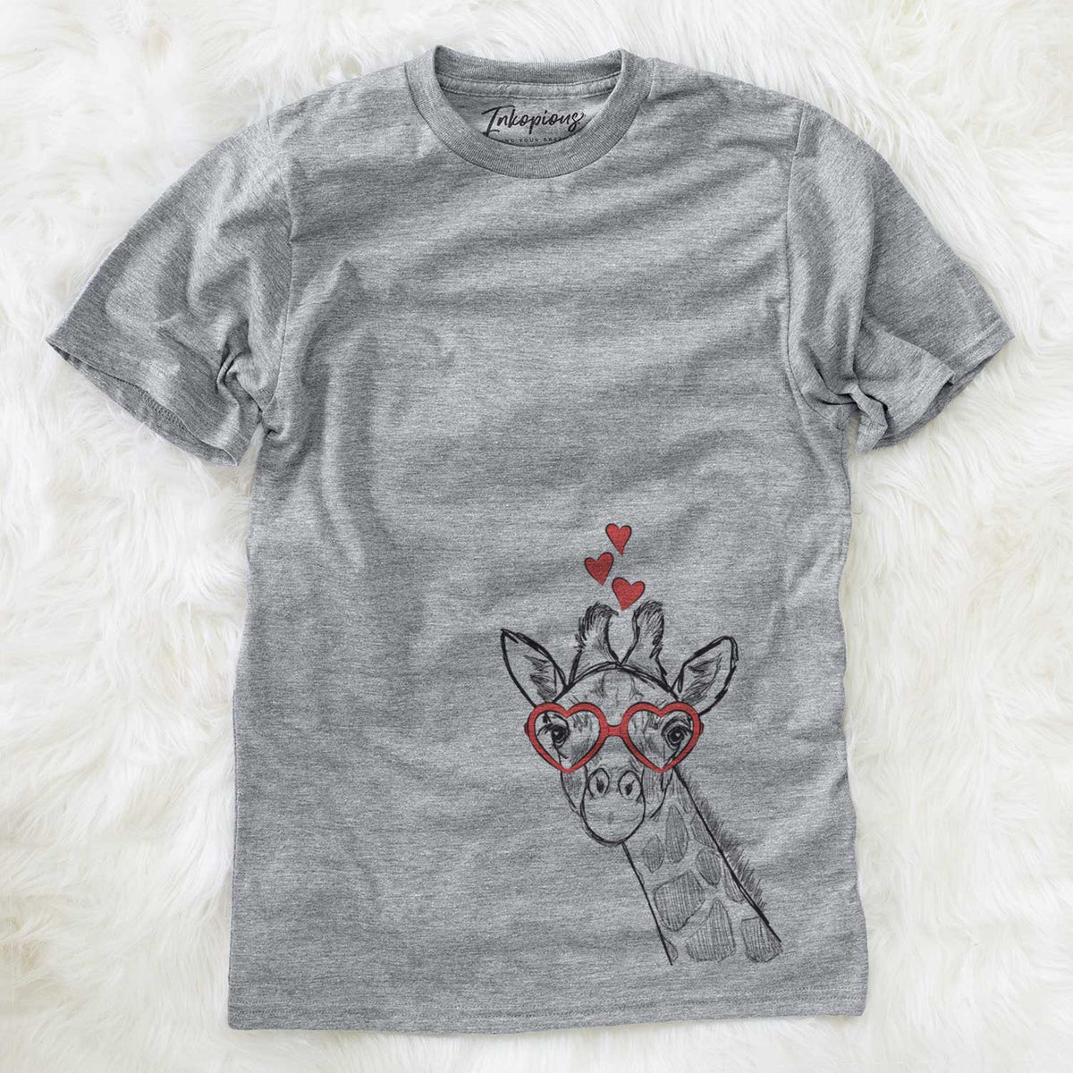 Valentine Cedrick the Giraffe - Unisex Crewneck