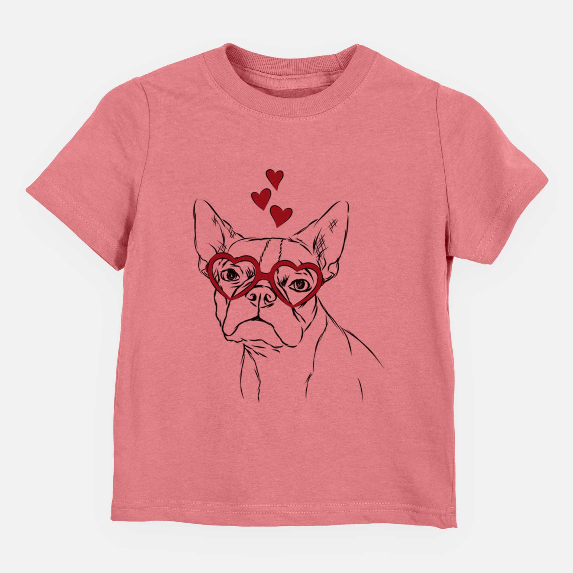 Valentine Charles the Boston Terrier - Kids/Youth/Toddler Shirt