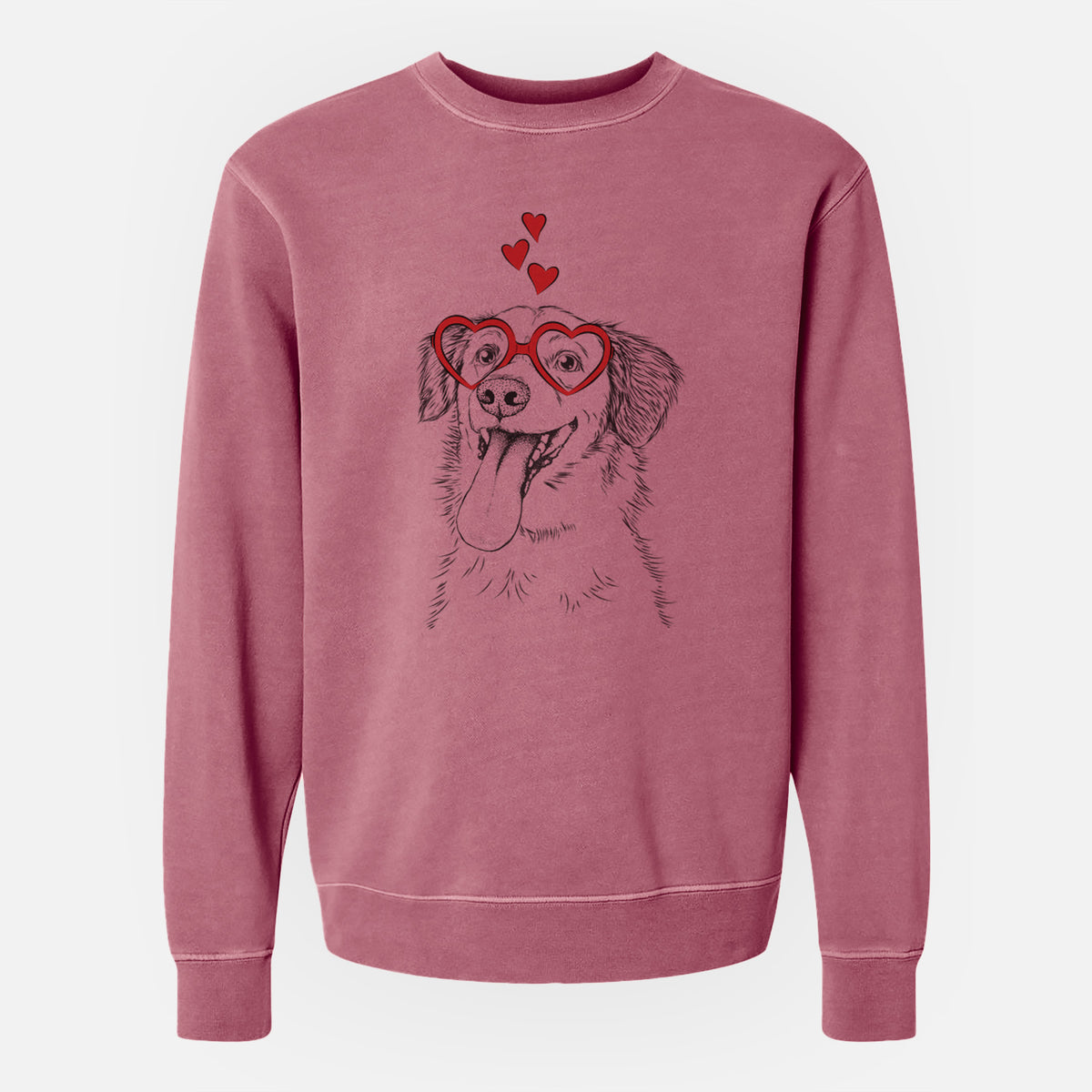 Valentine Charles Xavier the Mixed Breed - Unisex Pigment Dyed Crew Sweatshirt