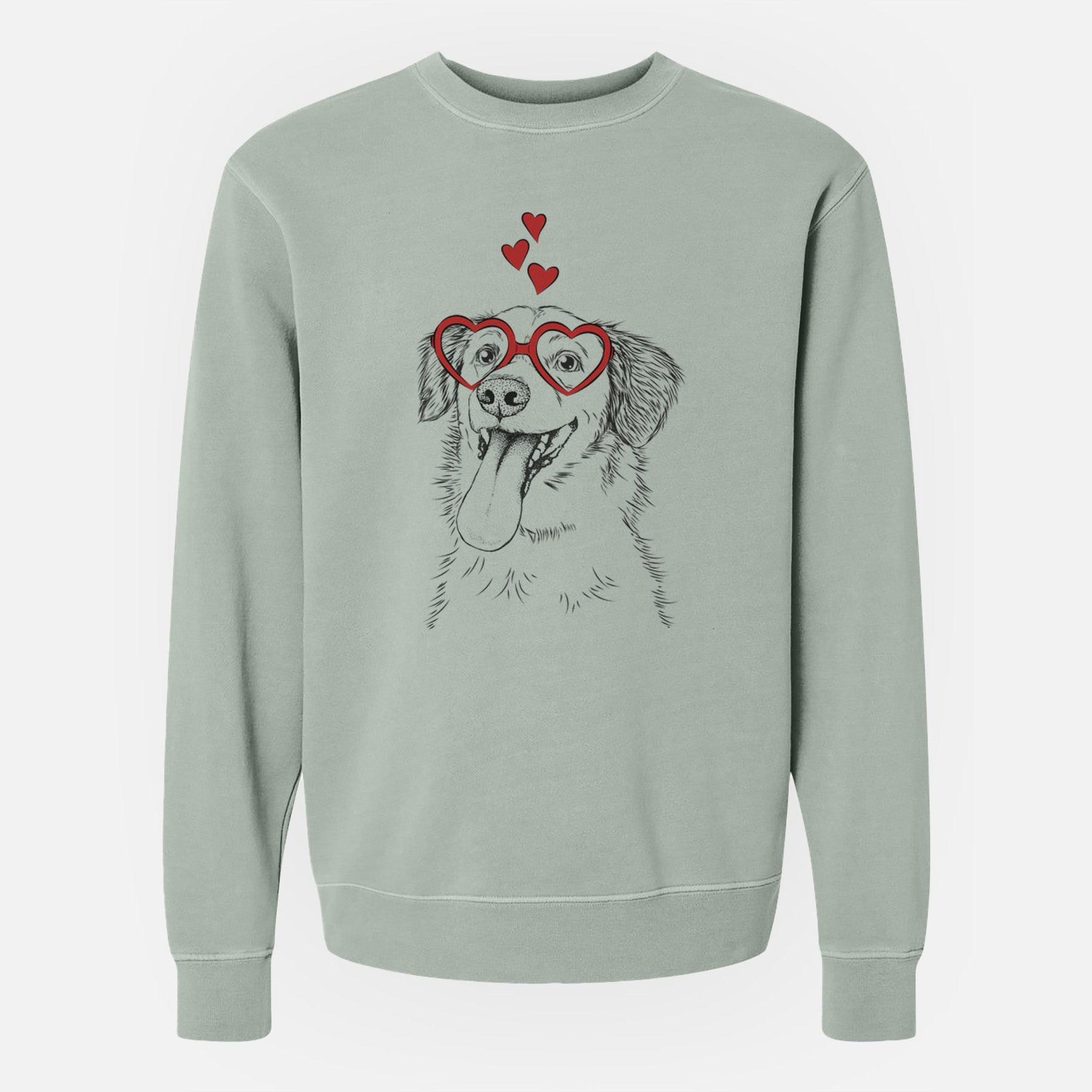 Valentine Charles Xavier the Mixed Breed - Unisex Pigment Dyed Crew Sweatshirt