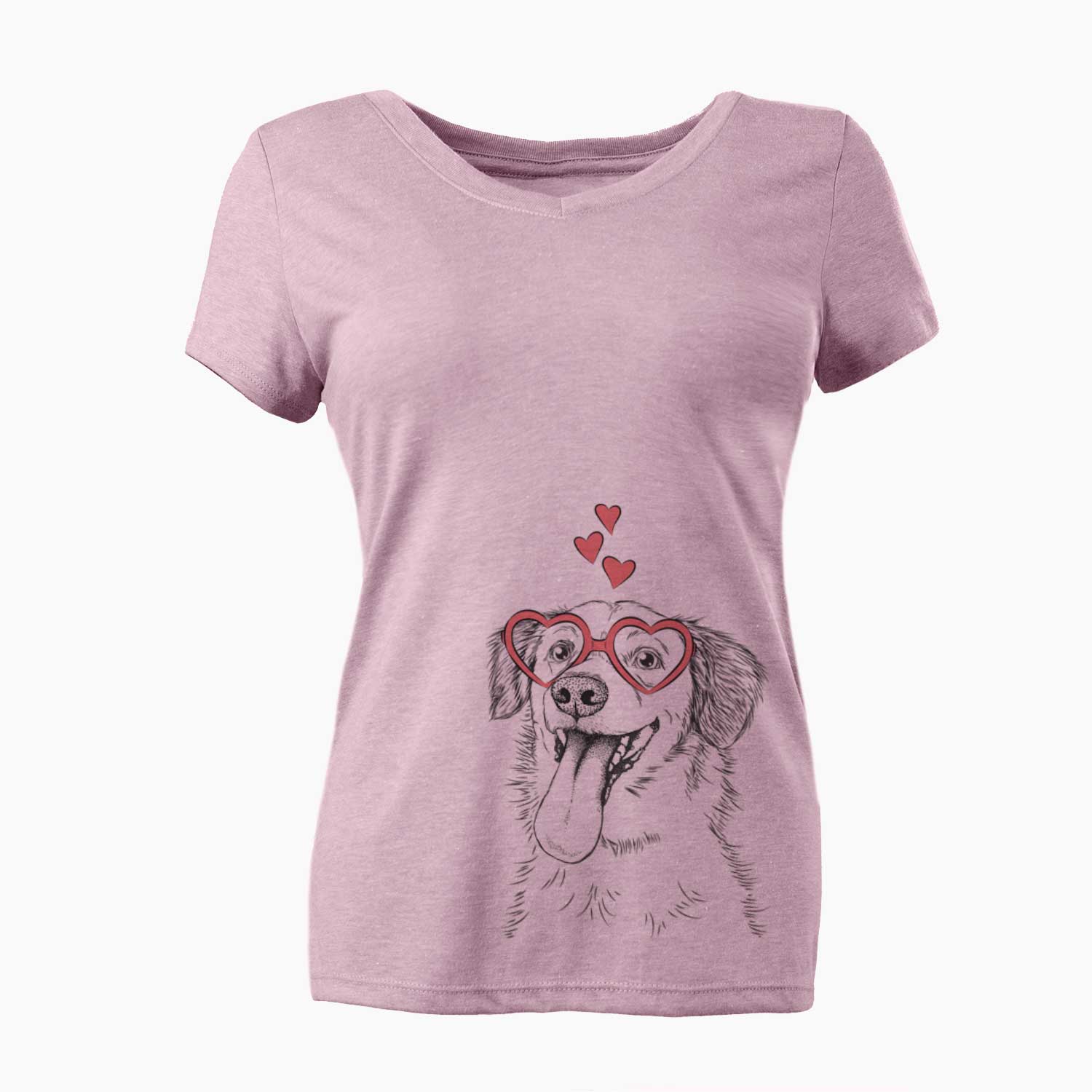 Valentine Charles Xavier the Mixed Breed - Women's V-neck Shirt