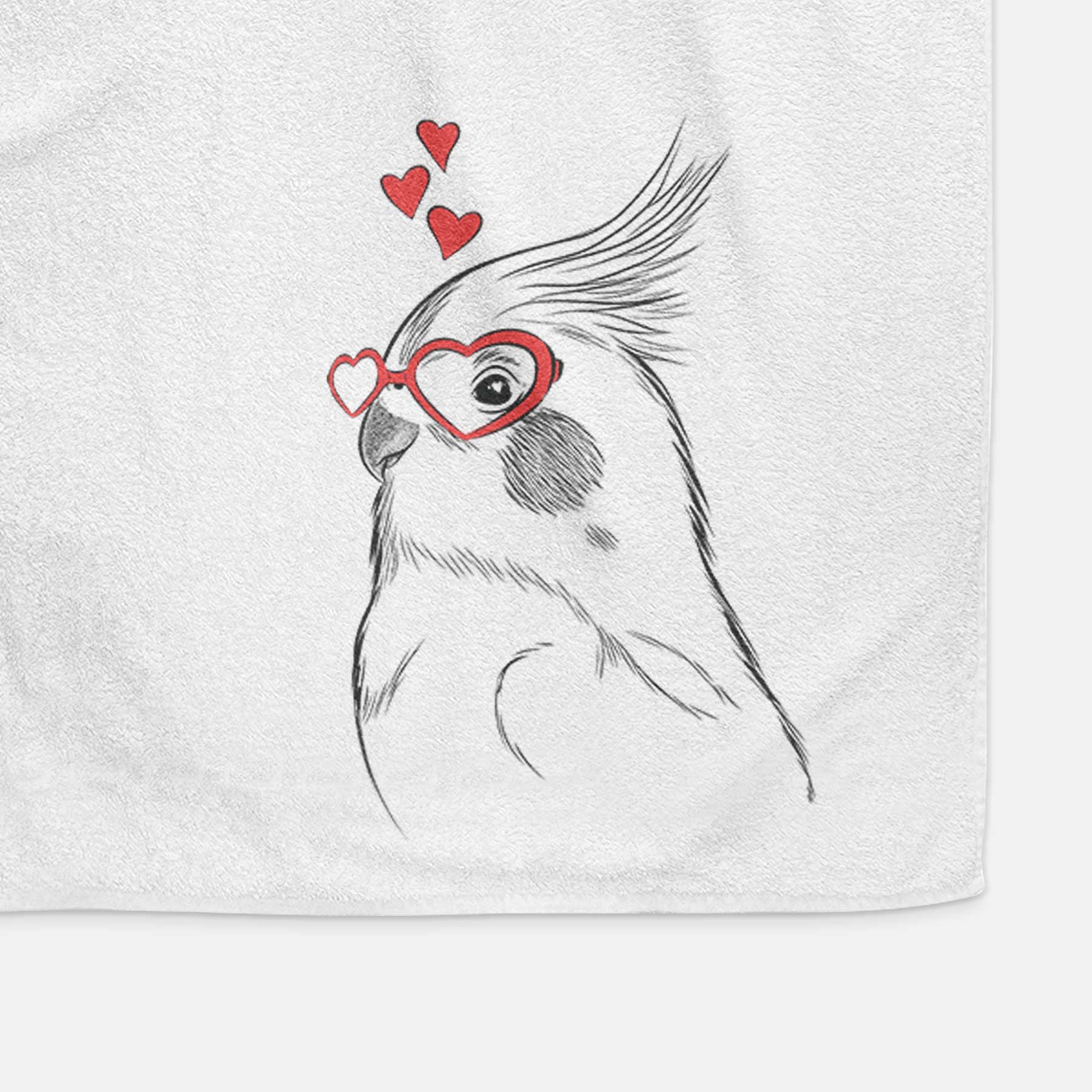 Charlie the Cockatiel Decorative Hand Towel