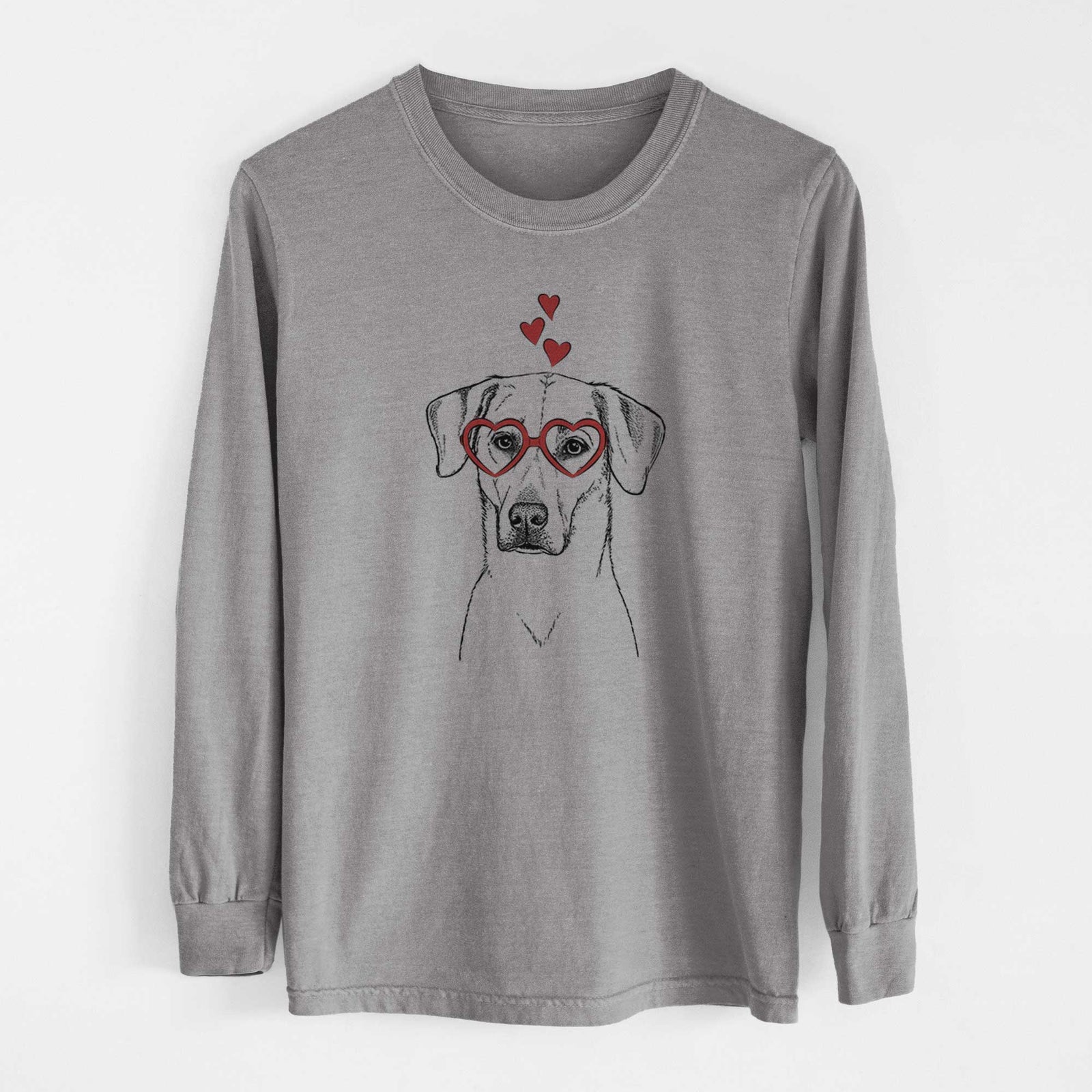 Valentine Charlie Girl the Yellow Lab - Heavyweight 100% Cotton Long Sleeve