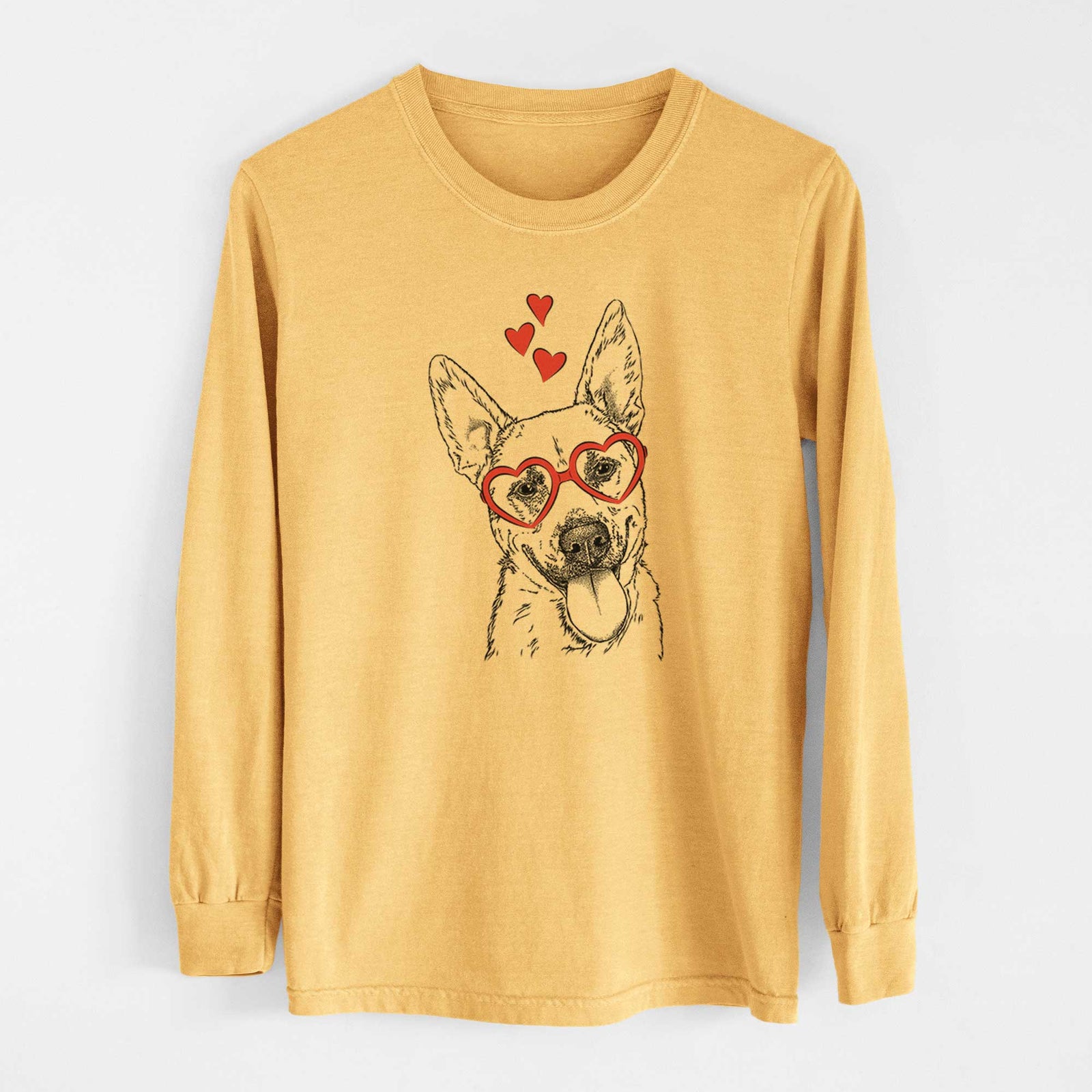 Valentine Charlie the Mixed Breed - Heavyweight 100% Cotton Long Sleeve