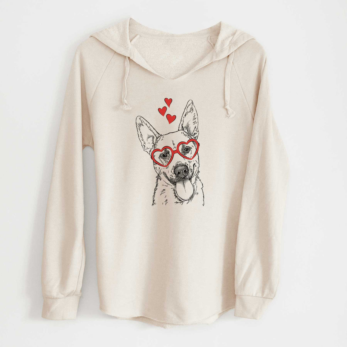 Valentine Charlie the Mixed Breed - Cali Wave Hooded Sweatshirt